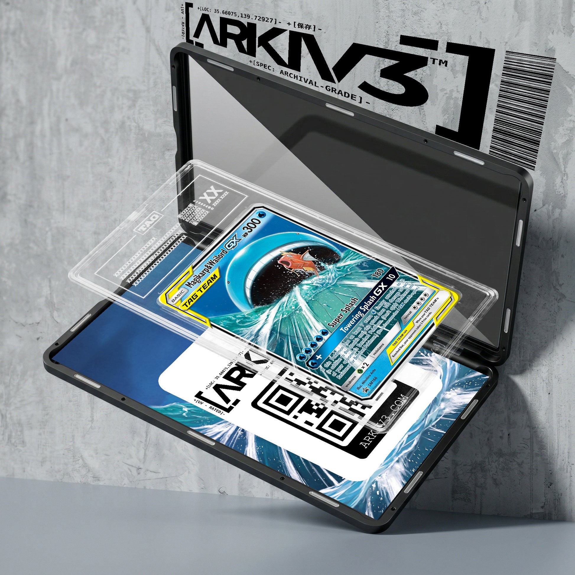 ARKIV3 TAG graded exploded mockup