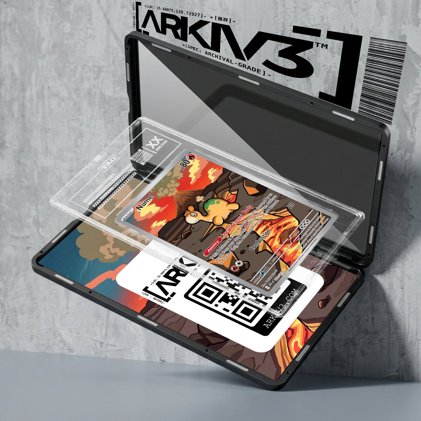 ARKIV3 TAG graded exploded mockup