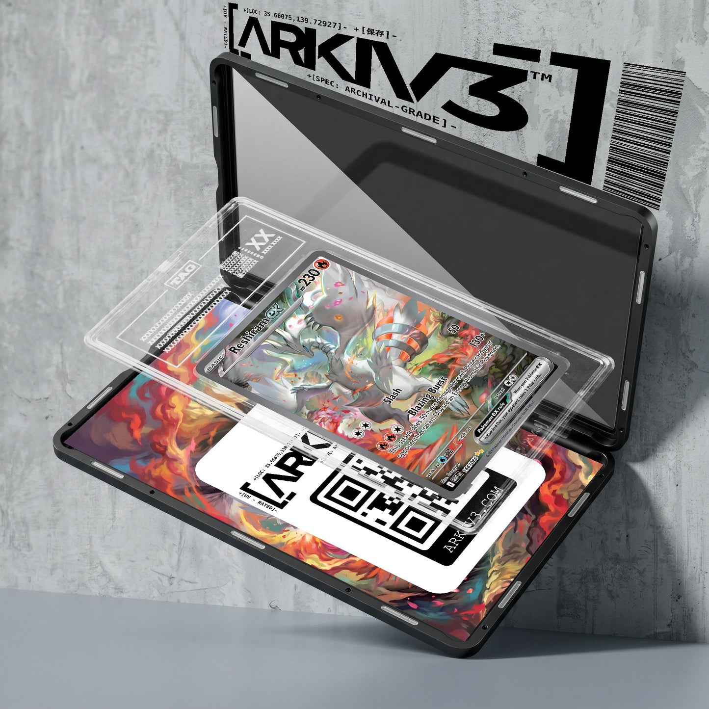ARKIV3 TAG graded exploded mockup