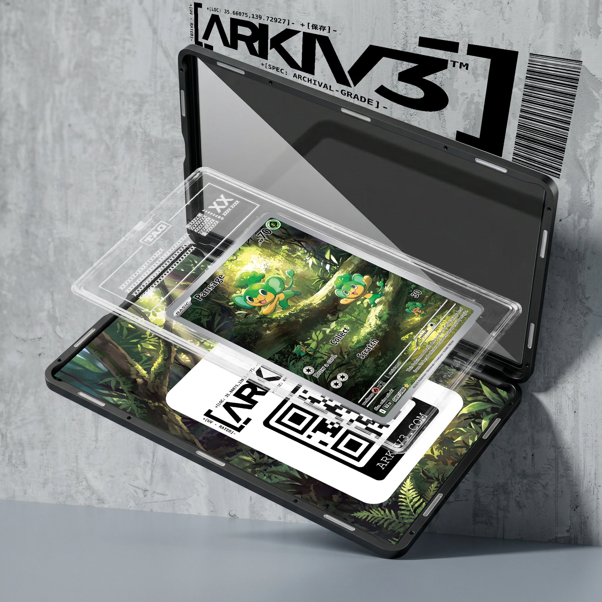 ARKIV3 TAG graded exploded mockup