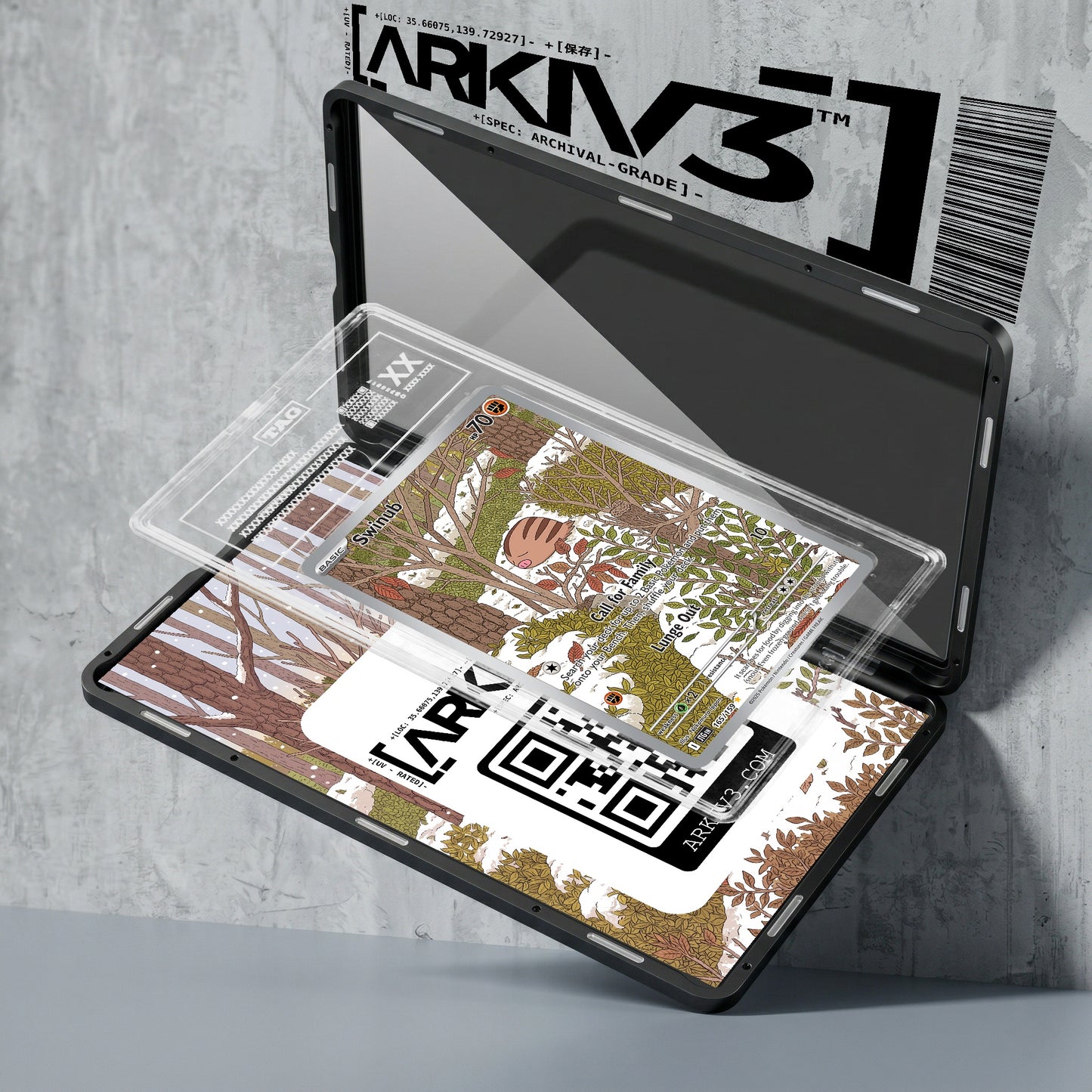 ARKIV3 TAG graded exploded mockup