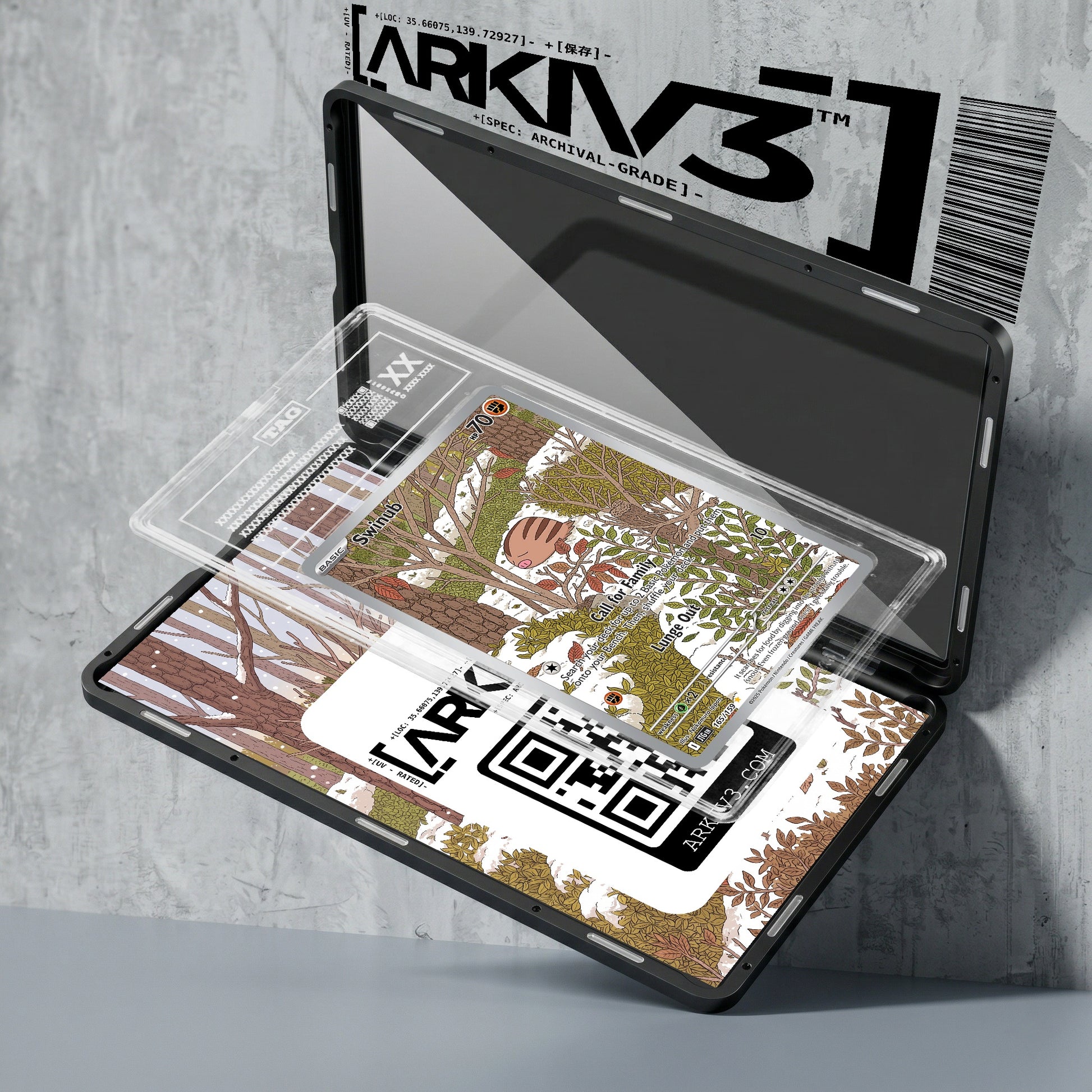 ARKIV3 TAG graded exploded mockup