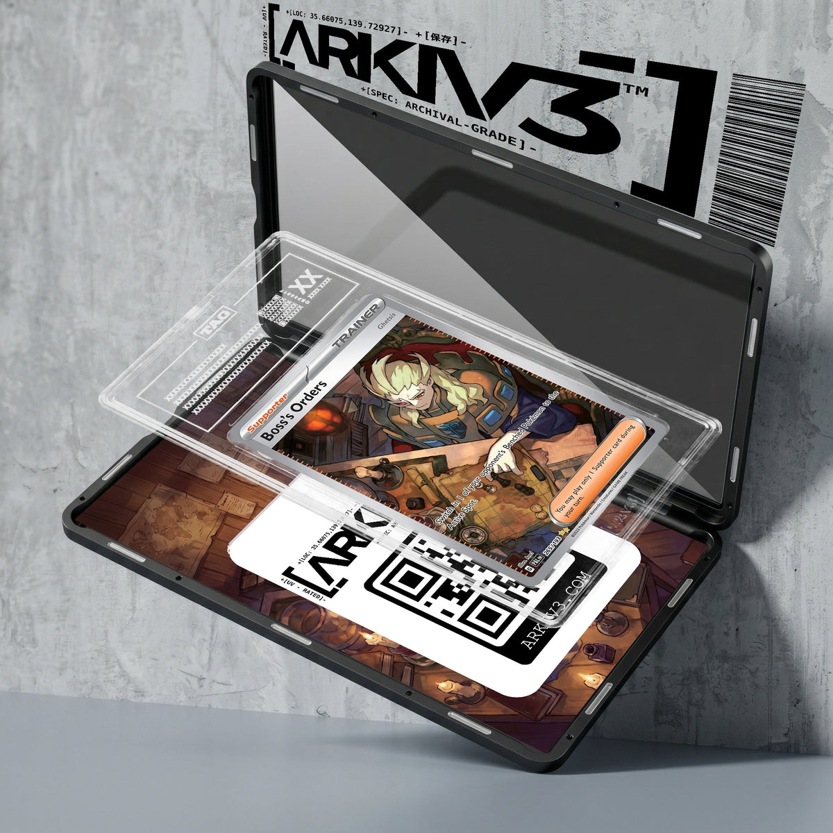 ARKIV3 TAG graded exploded mockup