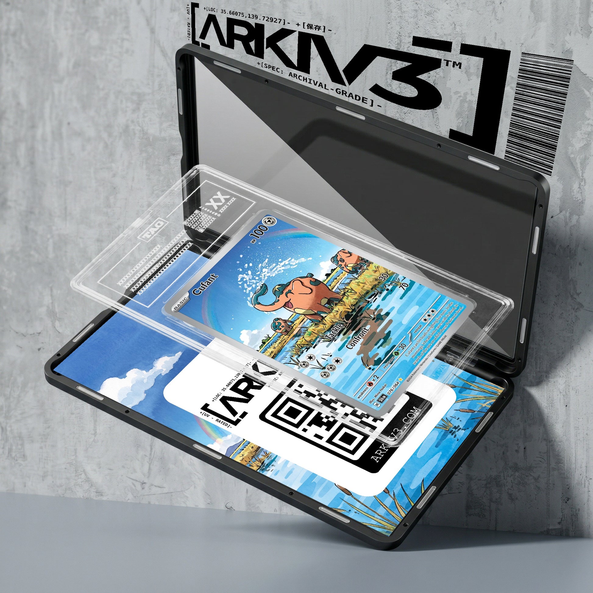 ARKIV3 TAG graded exploded mockup