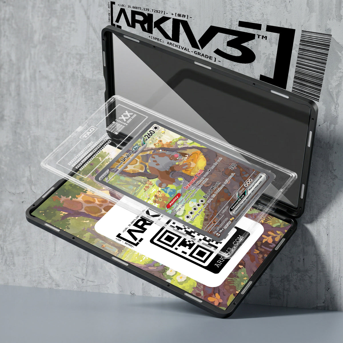 ARKIV3 TAG graded exploded mockup