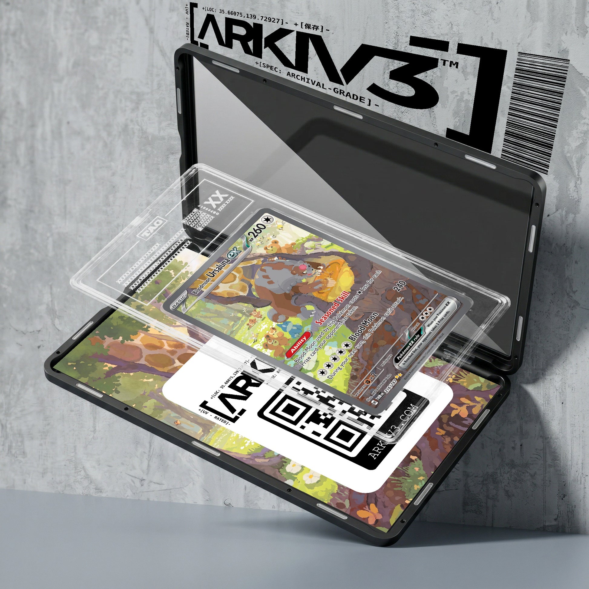 ARKIV3 TAG graded exploded mockup
