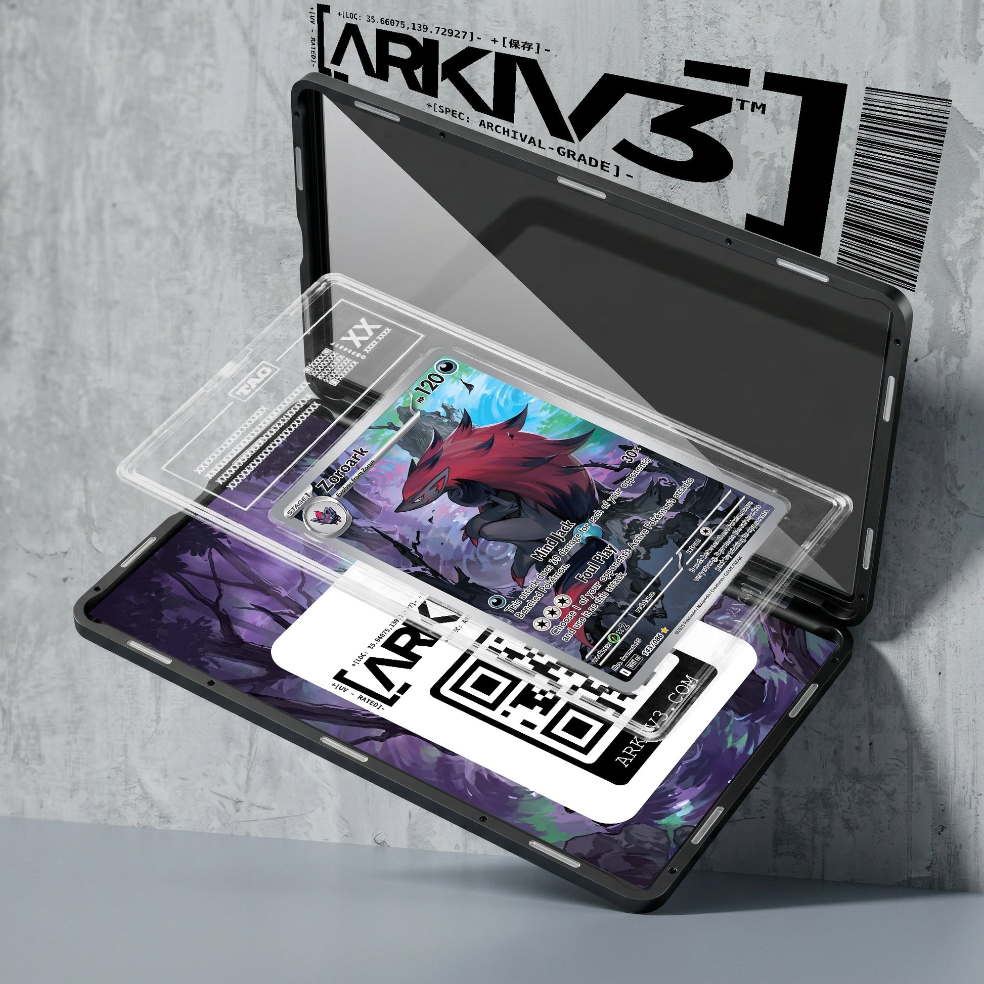 ARKIV3 TAG graded exploded mockup