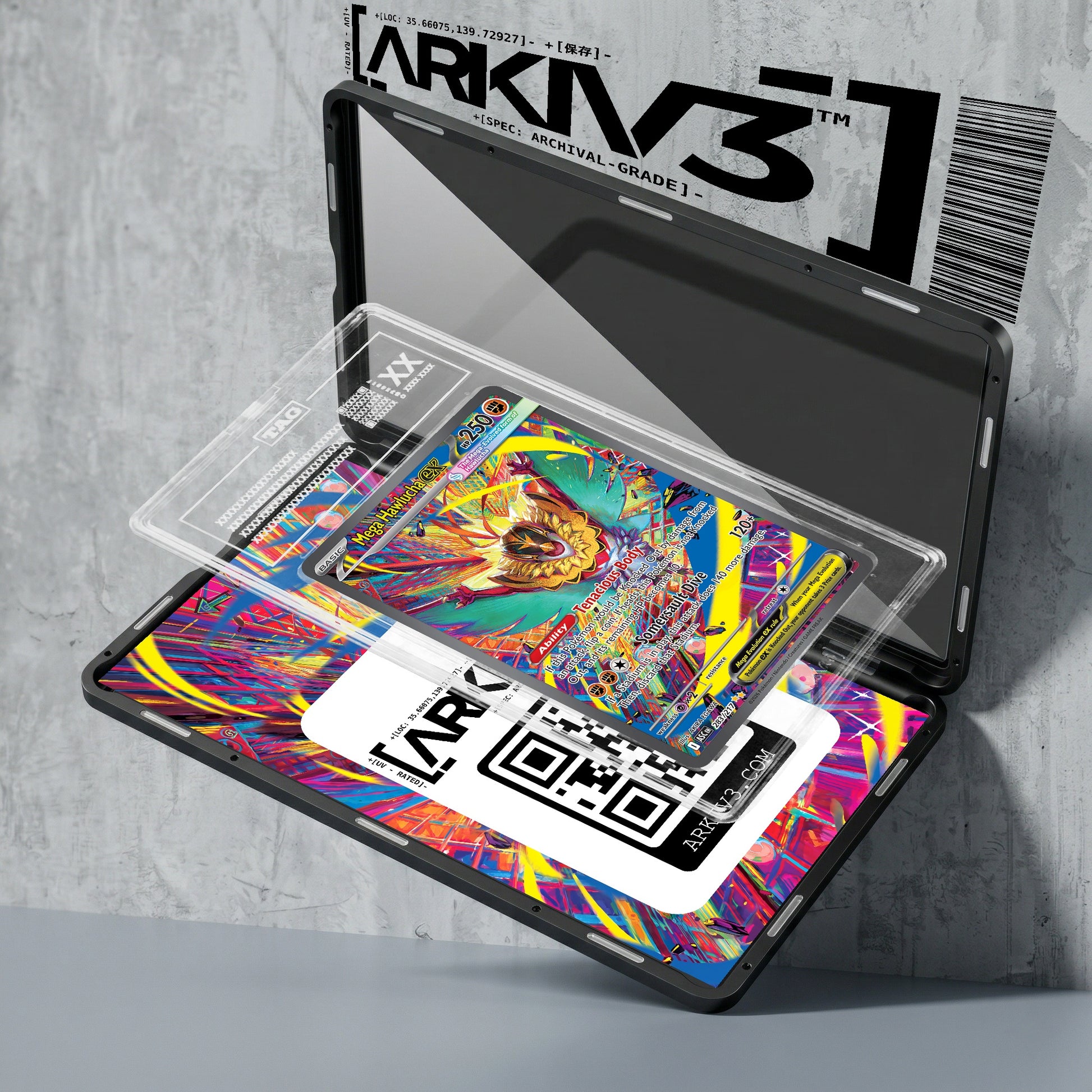 ARKIV3 TAG graded exploded mockup