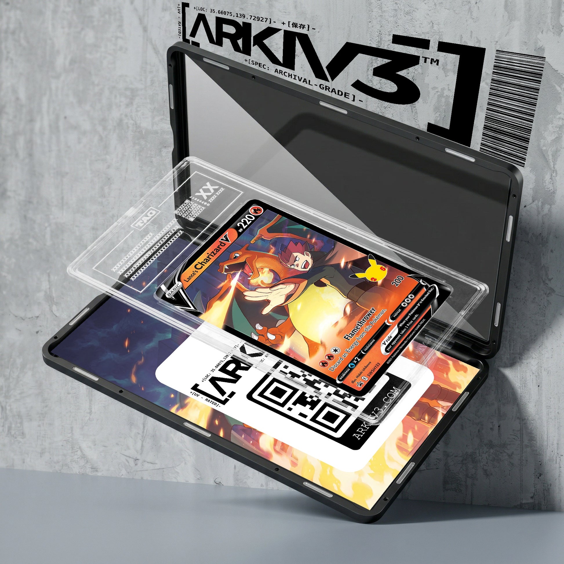 ARKIV3 TAG graded exploded mockup