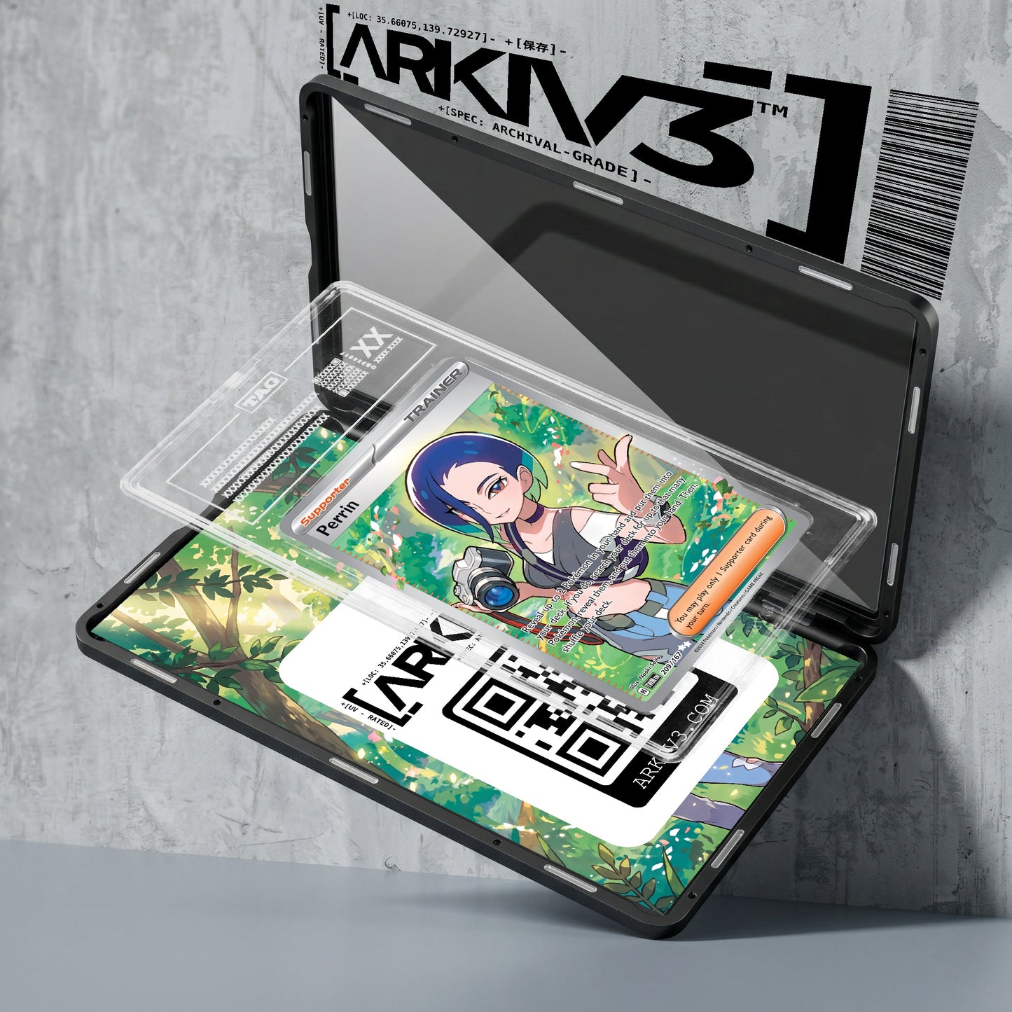 ARKIV3 TAG graded exploded mockup