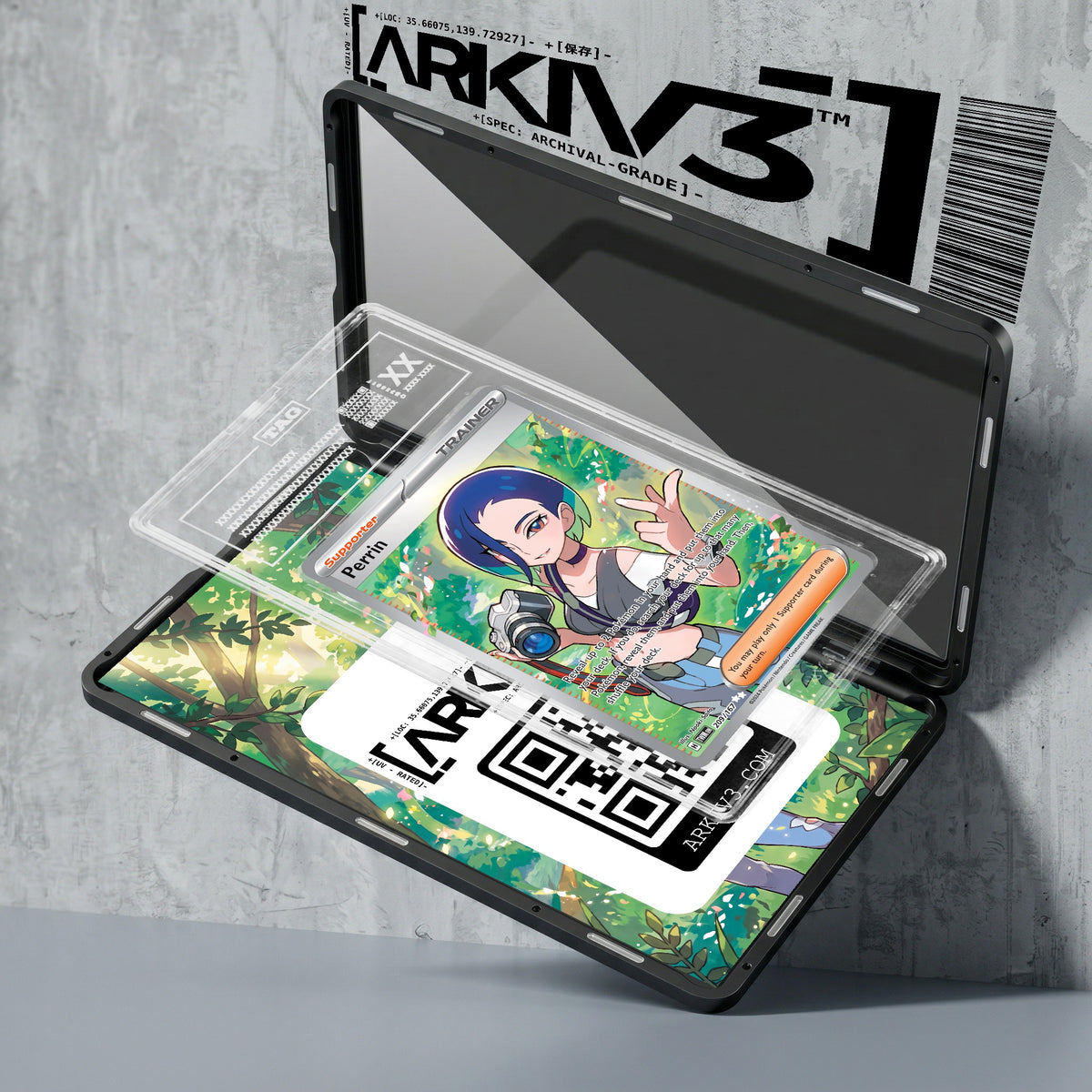 ARKIV3 TAG graded exploded mockup