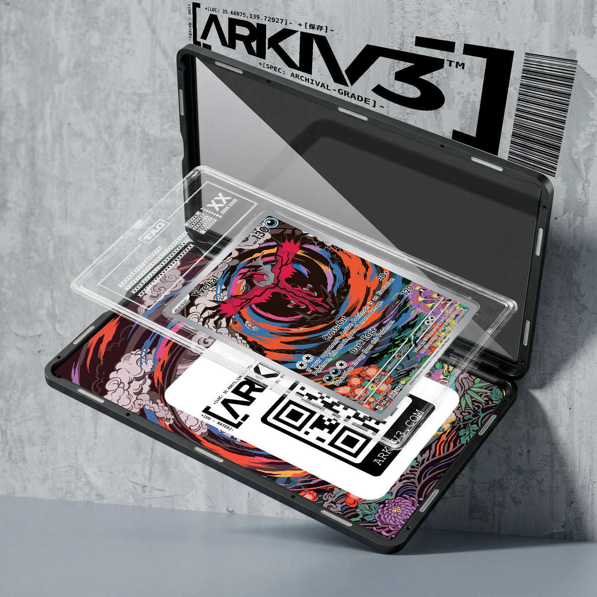 ARKIV3 TAG graded exploded mockup