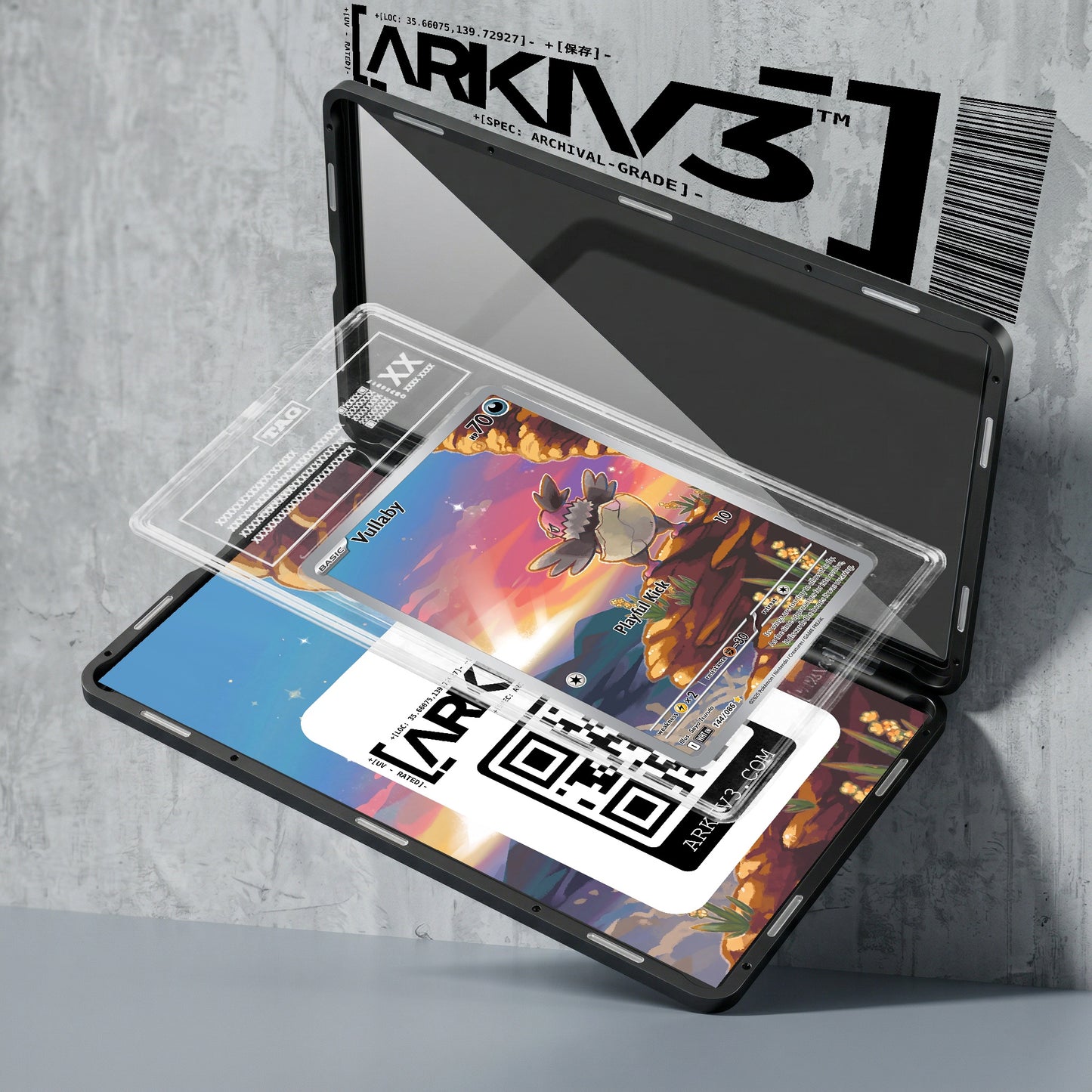 ARKIV3 TAG graded exploded mockup