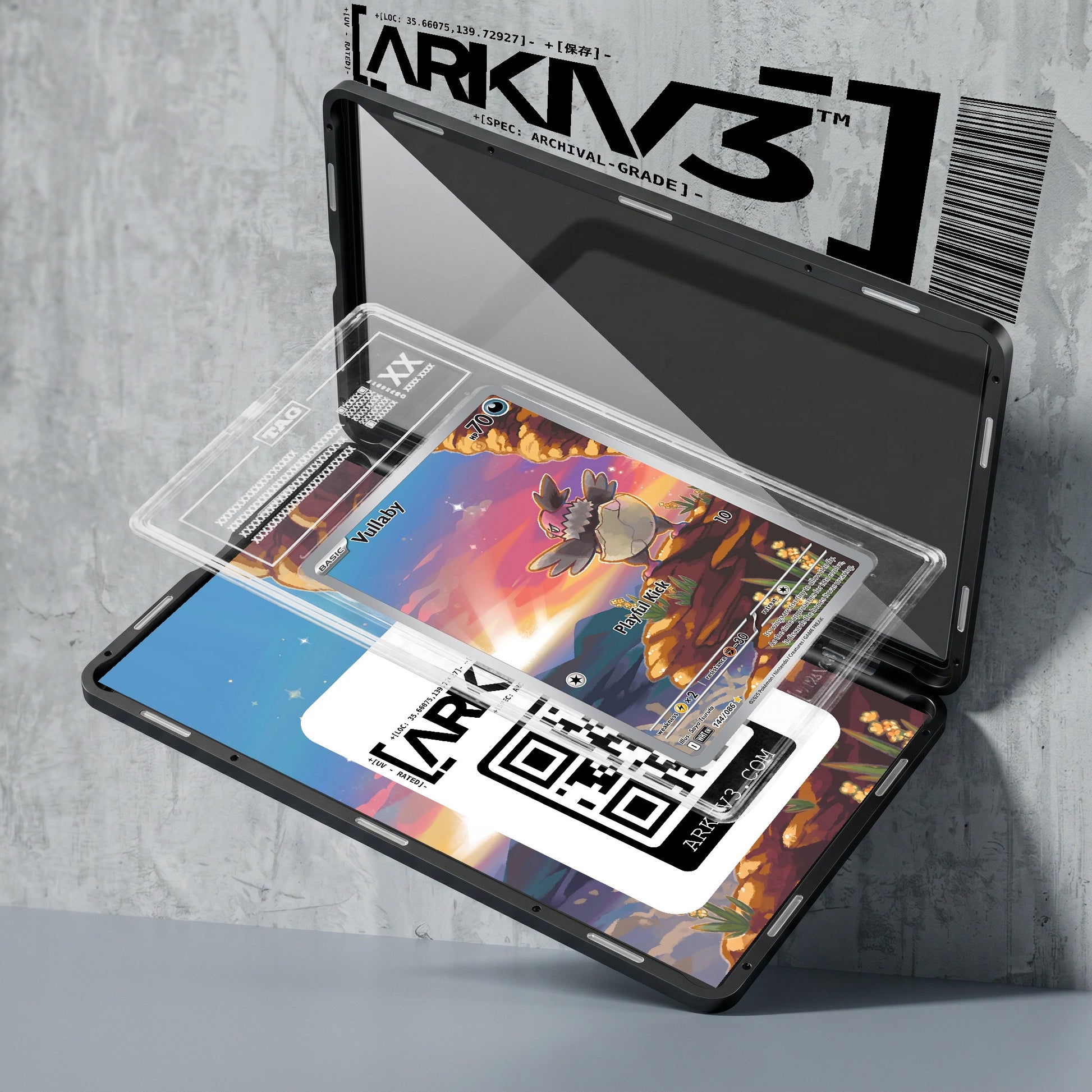 ARKIV3 TAG graded exploded mockup