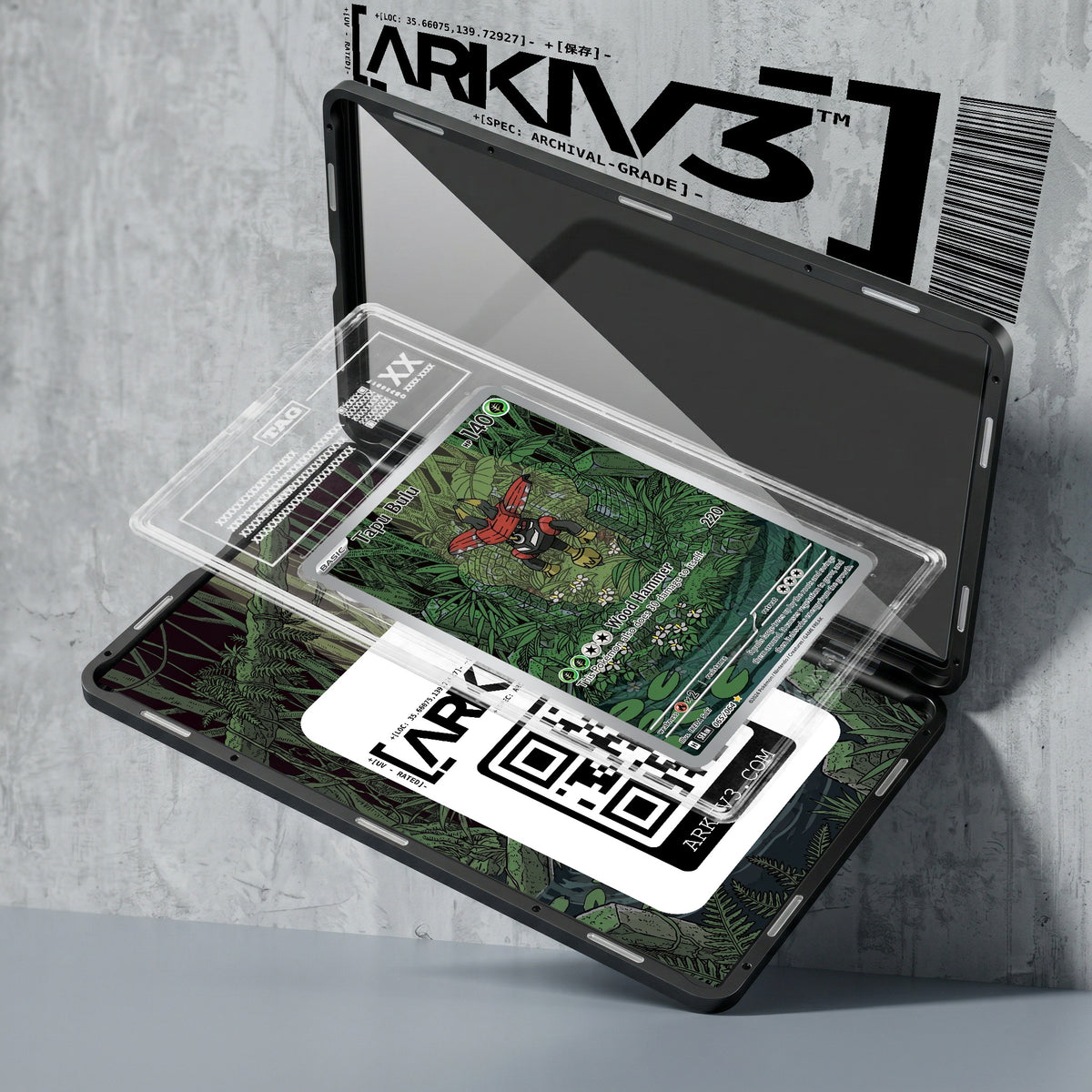 ARKIV3 TAG graded exploded mockup