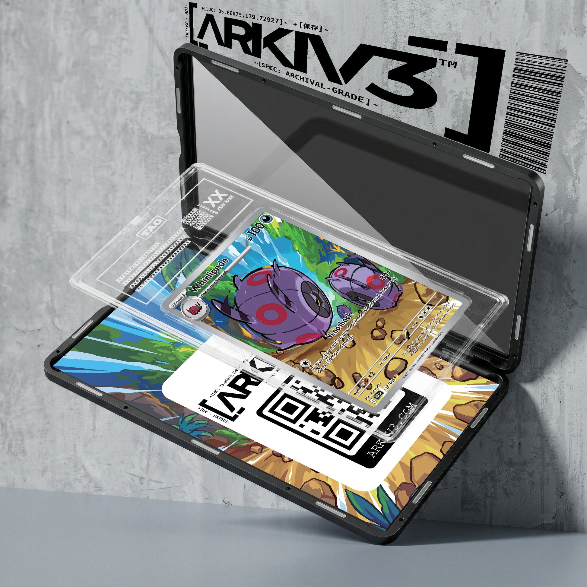 ARKIV3 TAG graded exploded mockup