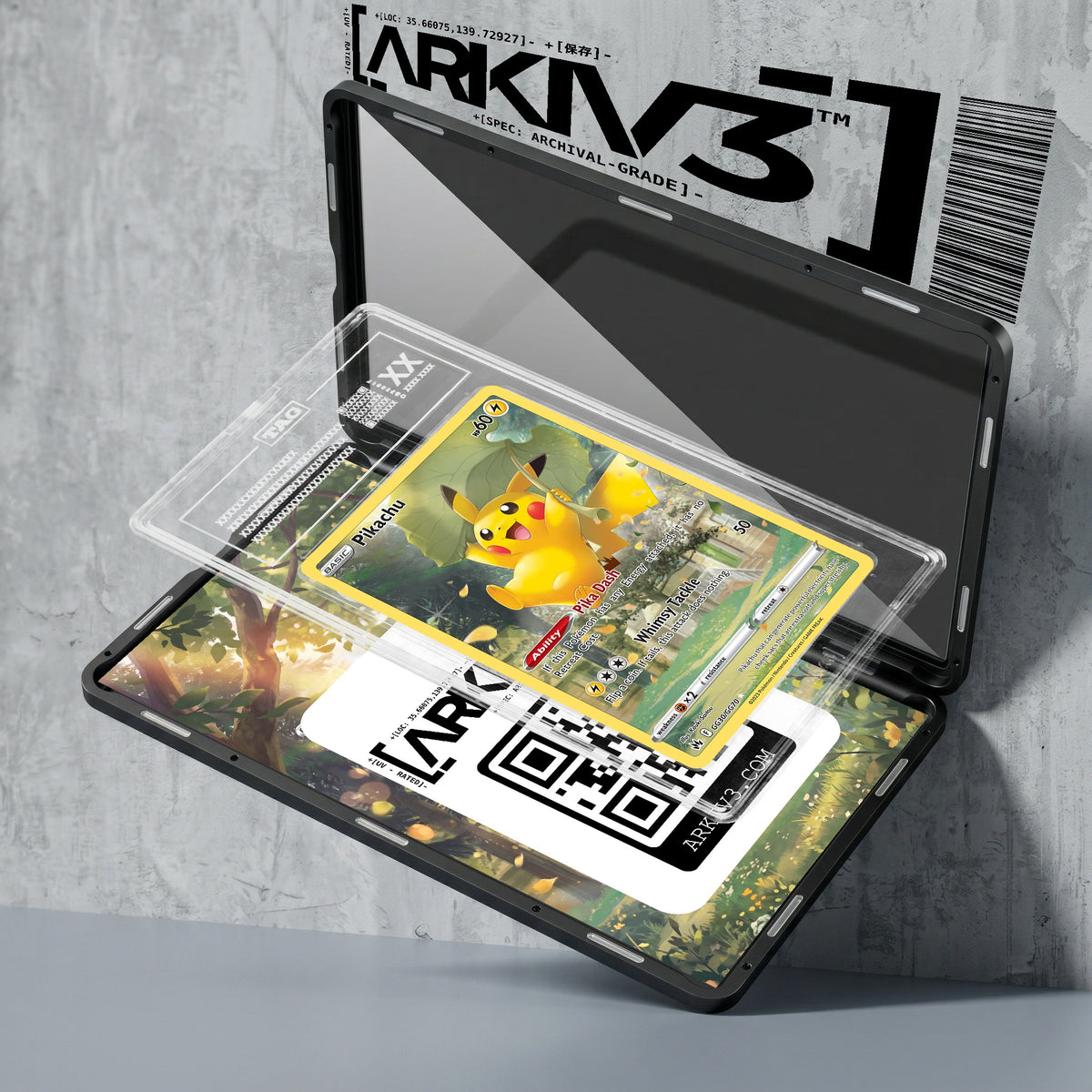 ARKIV3 TAG graded exploded mockup