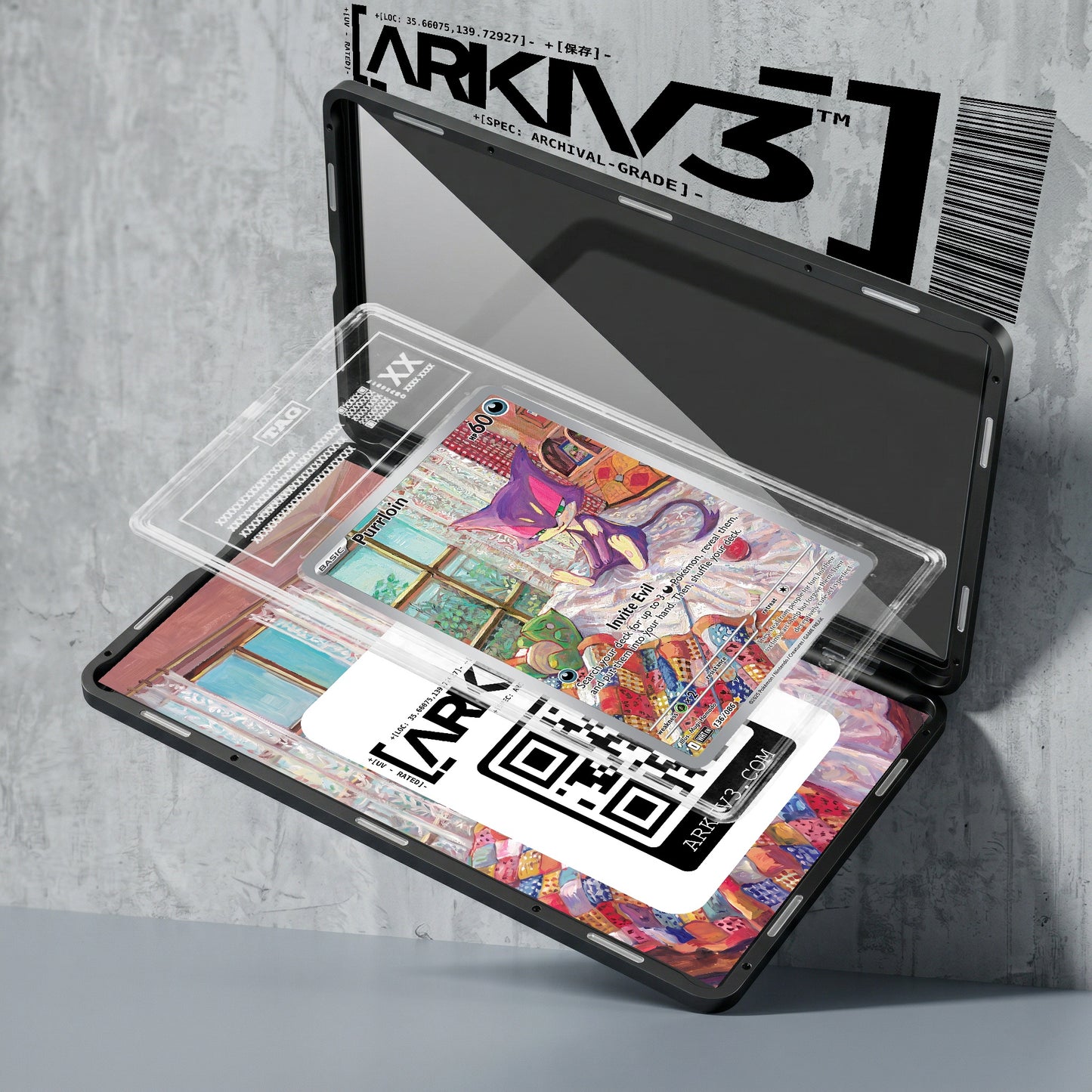 ARKIV3 TAG graded exploded mockup