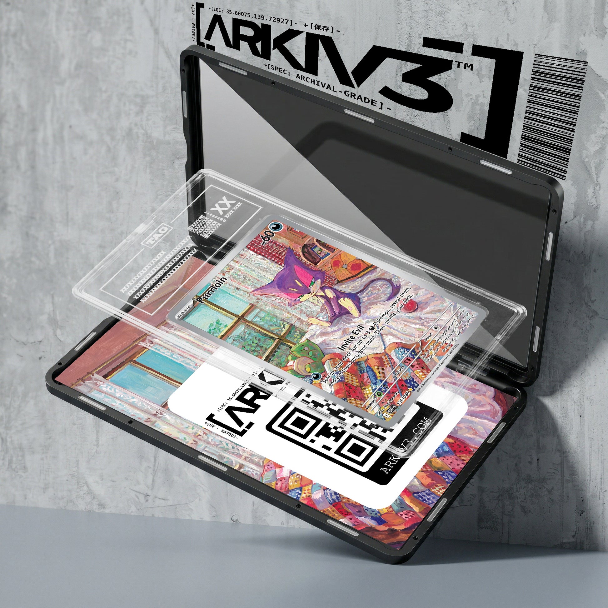 ARKIV3 TAG graded exploded mockup