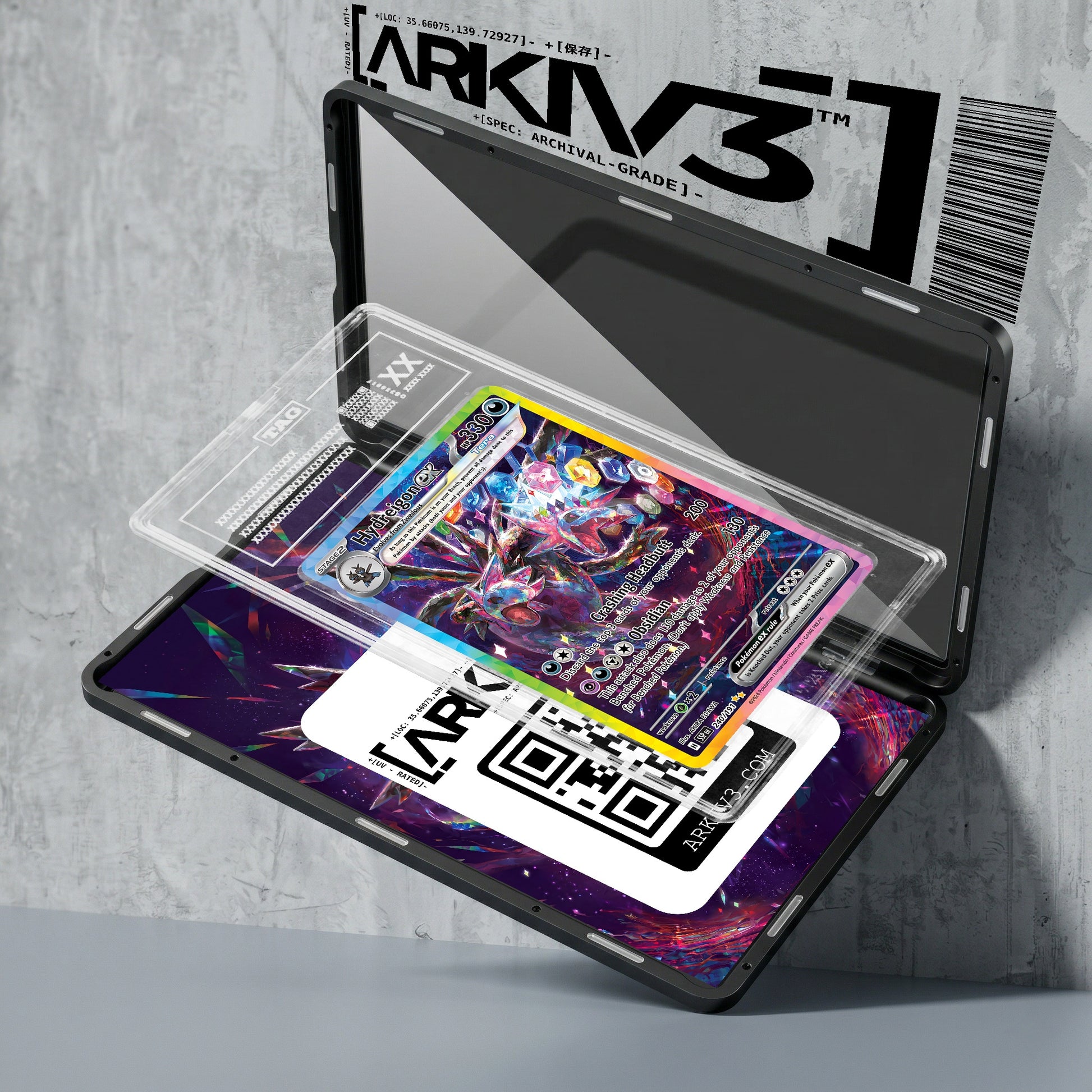 ARKIV3 TAG graded exploded mockup