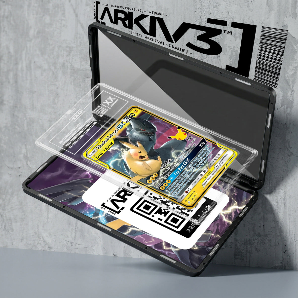 ARKIV3 TAG graded exploded mockup