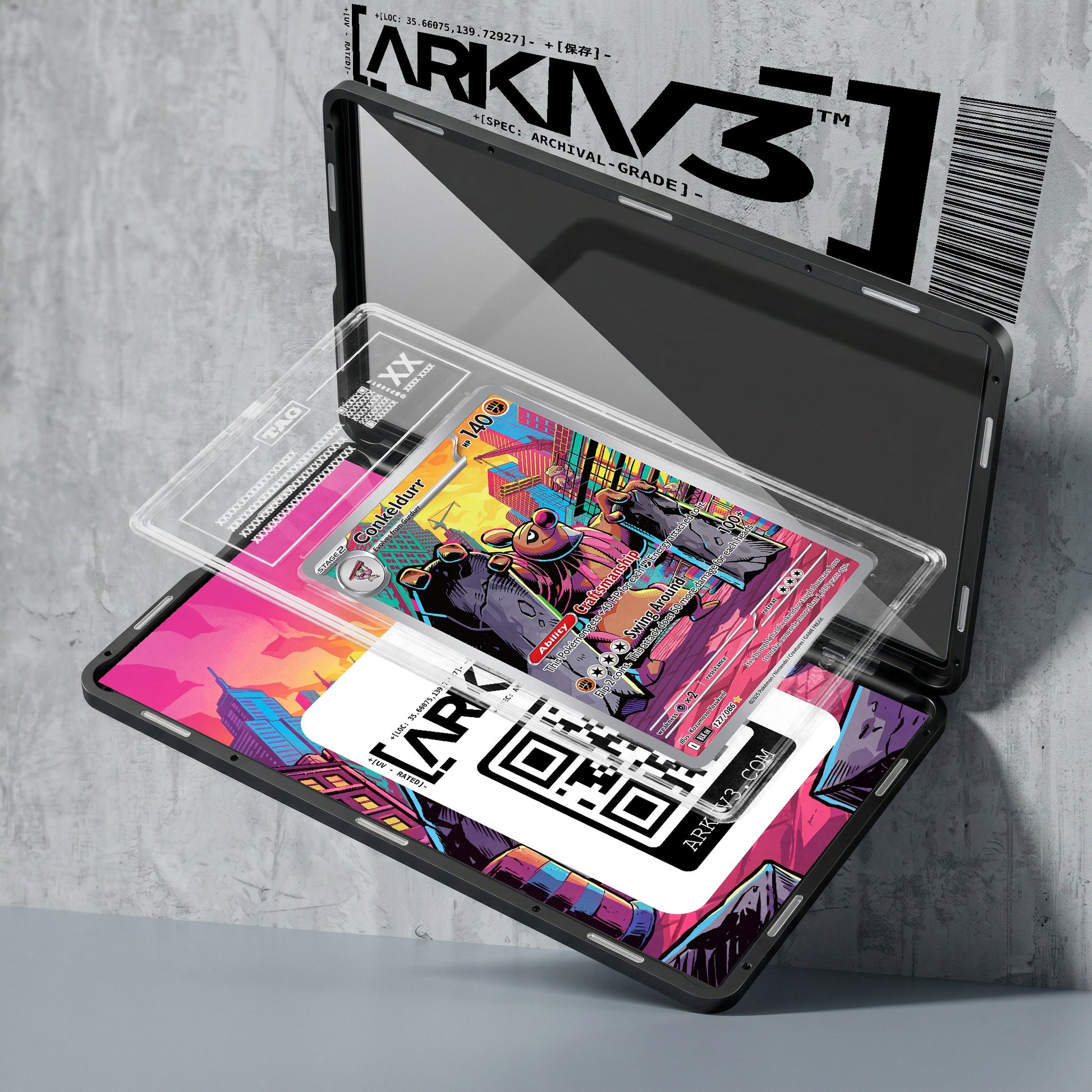 ARKIV3 TAG graded exploded mockup