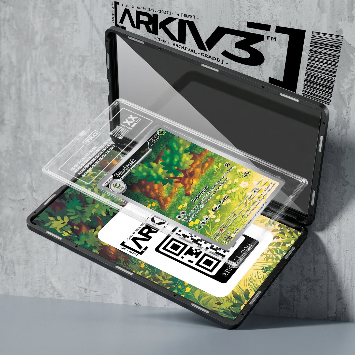 ARKIV3 TAG graded exploded mockup
