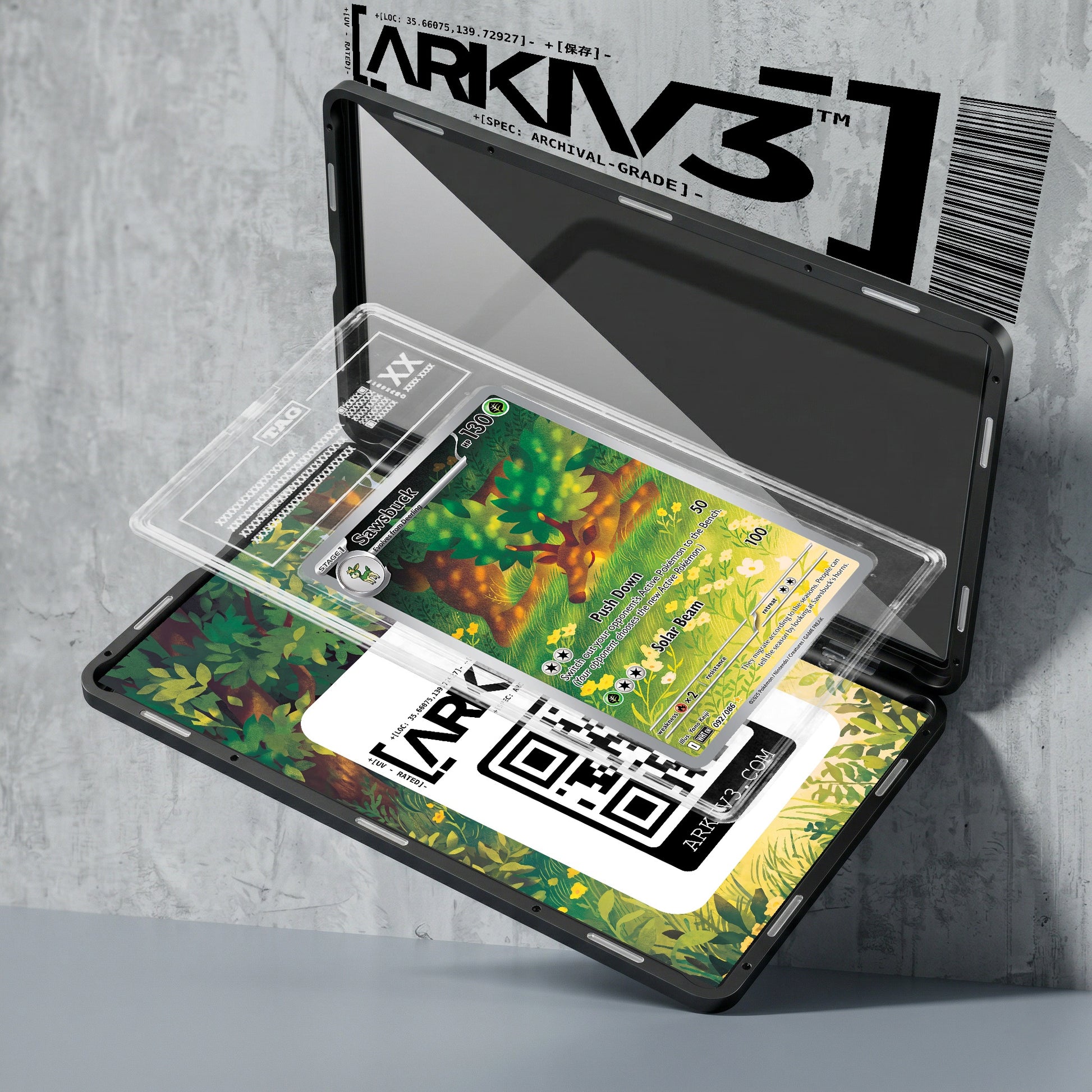 ARKIV3 TAG graded exploded mockup
