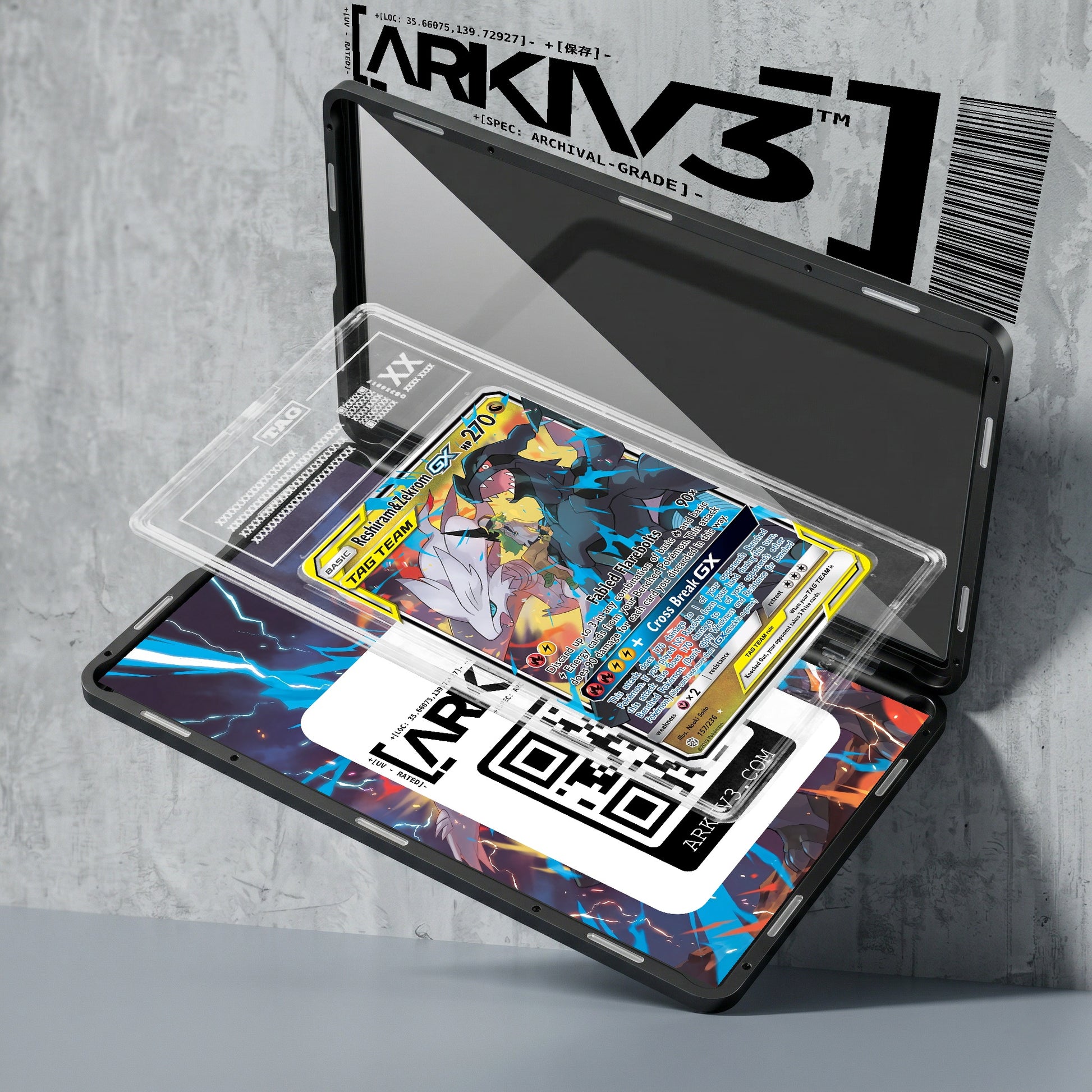 ARKIV3 TAG graded exploded mockup