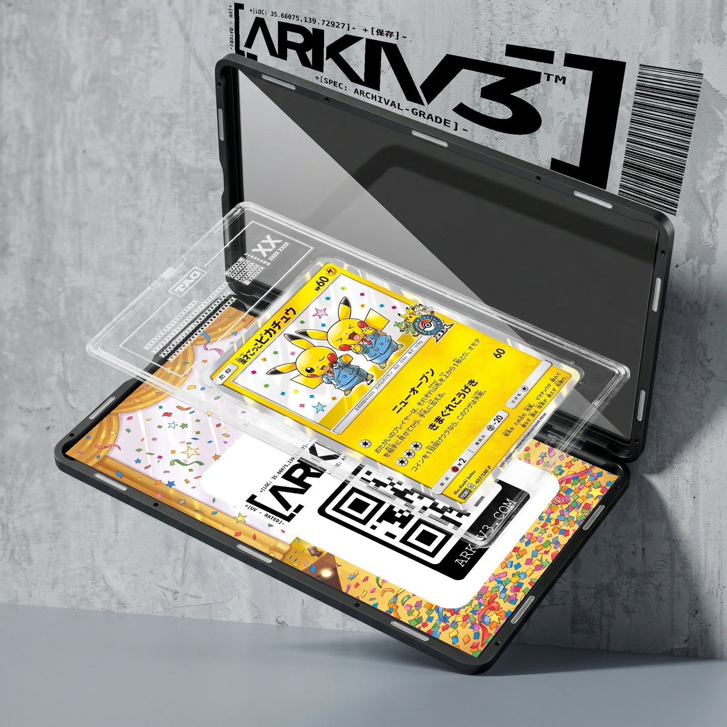 ARKIV3 TAG graded exploded mockup