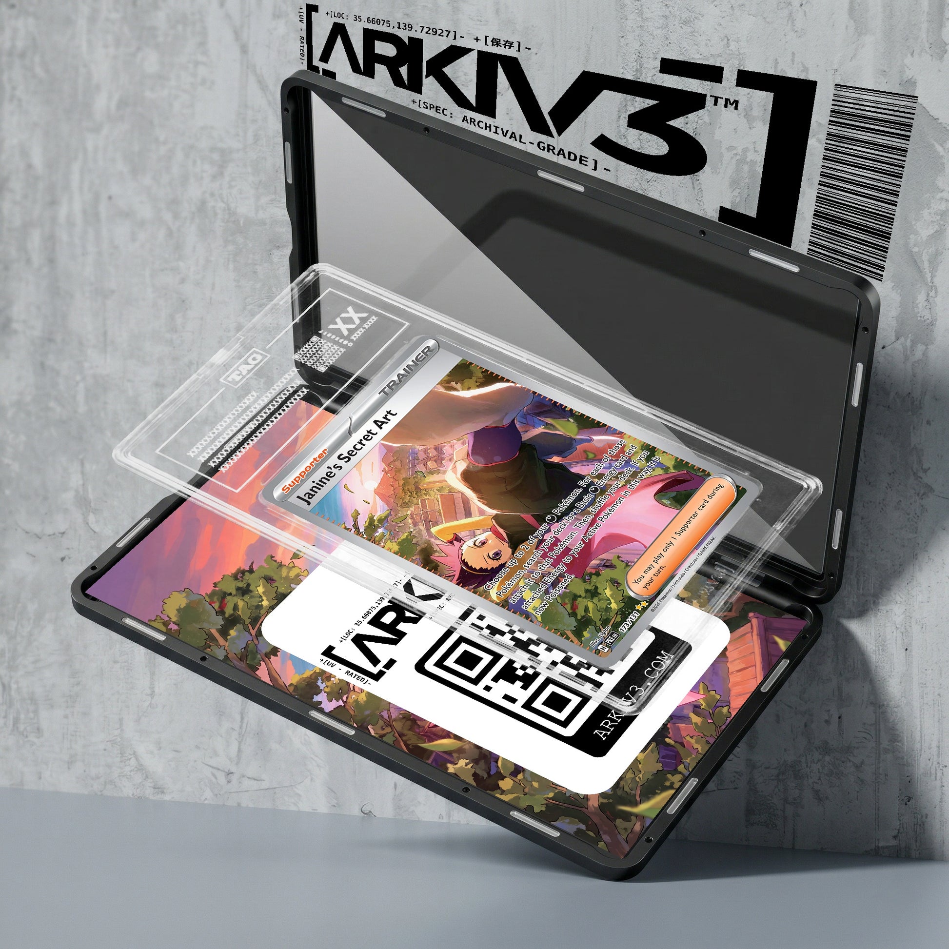 ARKIV3 TAG graded exploded mockup