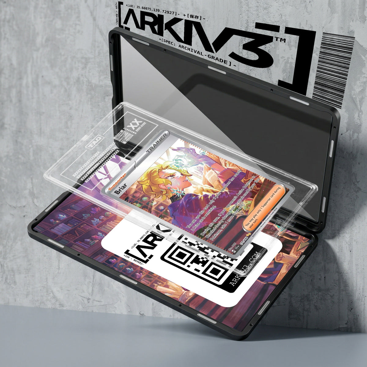 ARKIV3 TAG graded exploded mockup