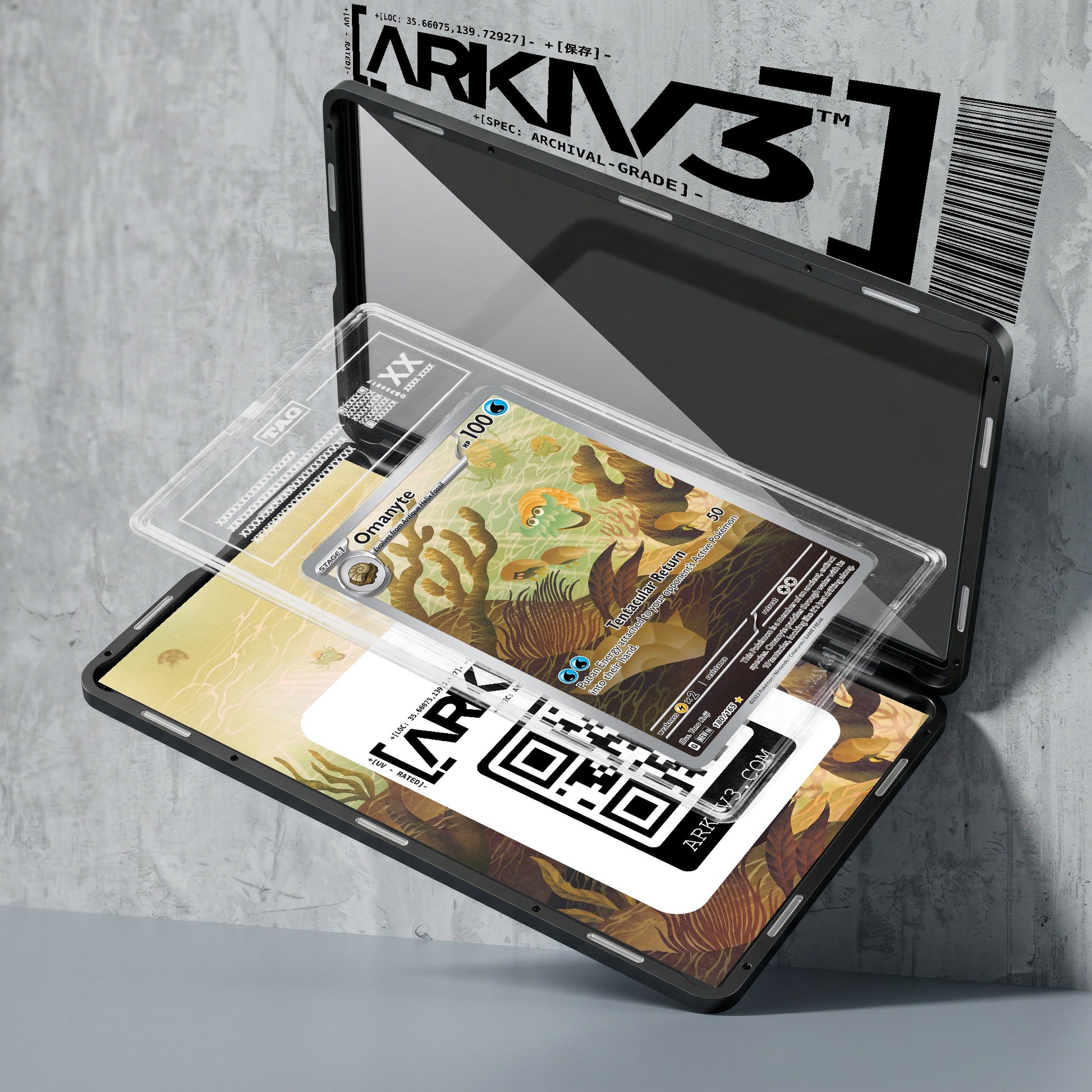 ARKIV3 TAG graded exploded mockup