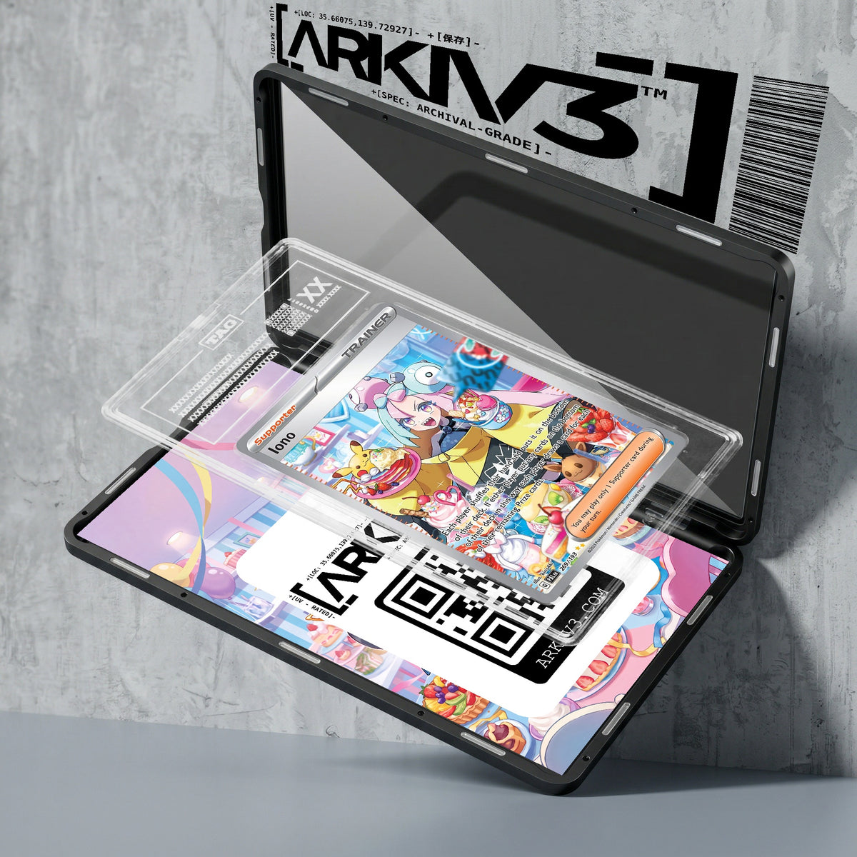 ARKIV3 TAG graded exploded mockup