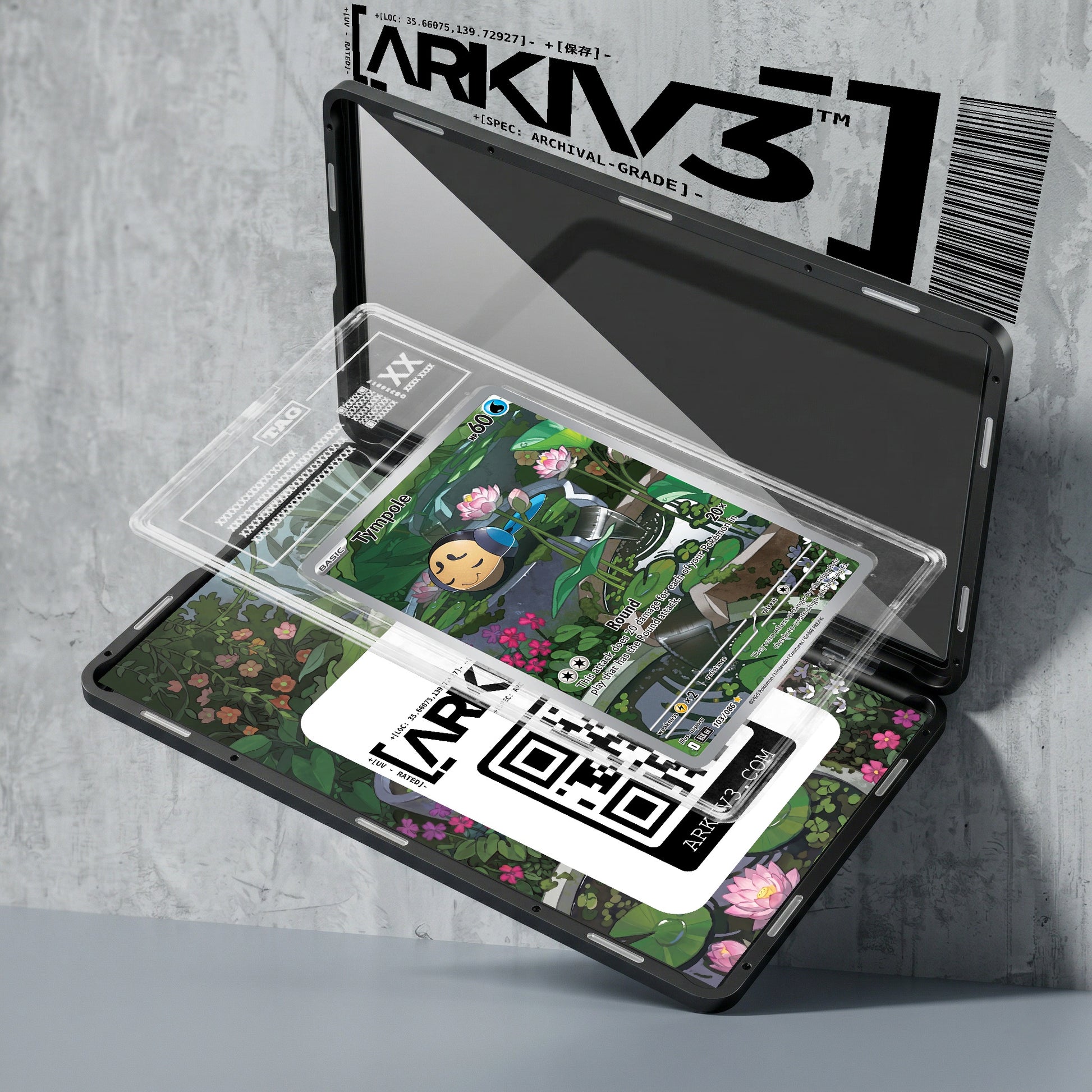 ARKIV3 TAG graded exploded mockup