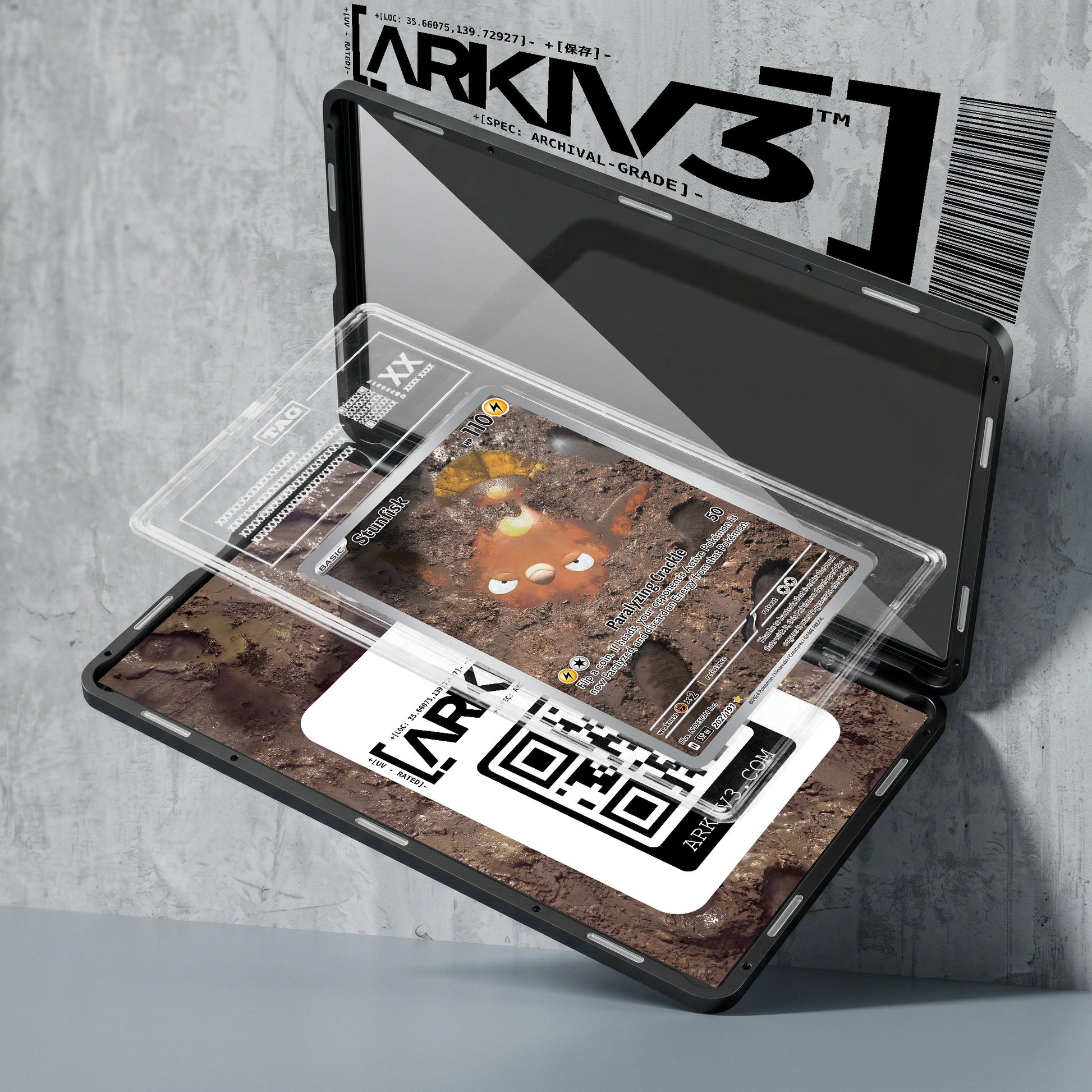 ARKIV3 TAG graded exploded mockup