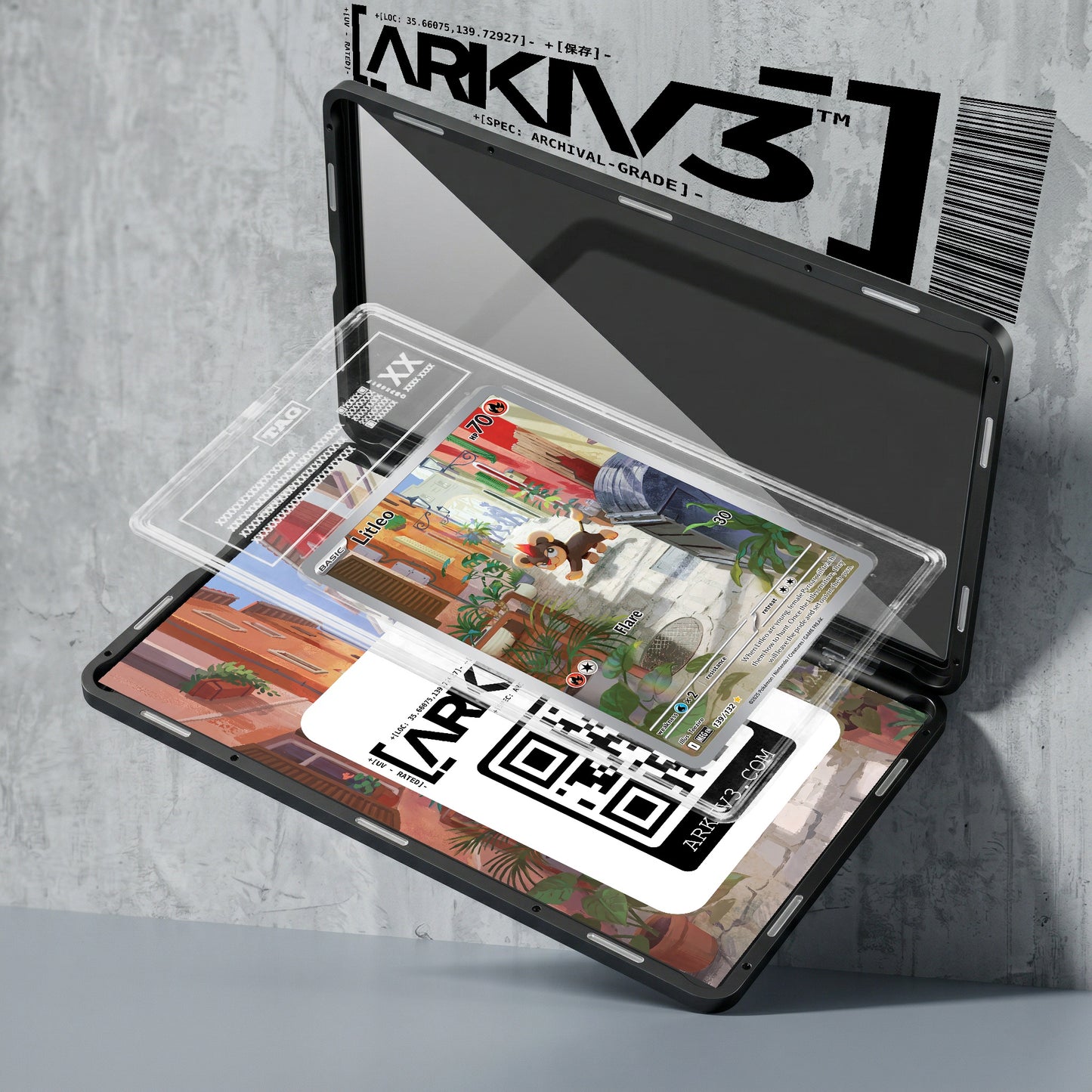 ARKIV3 TAG graded exploded mockup