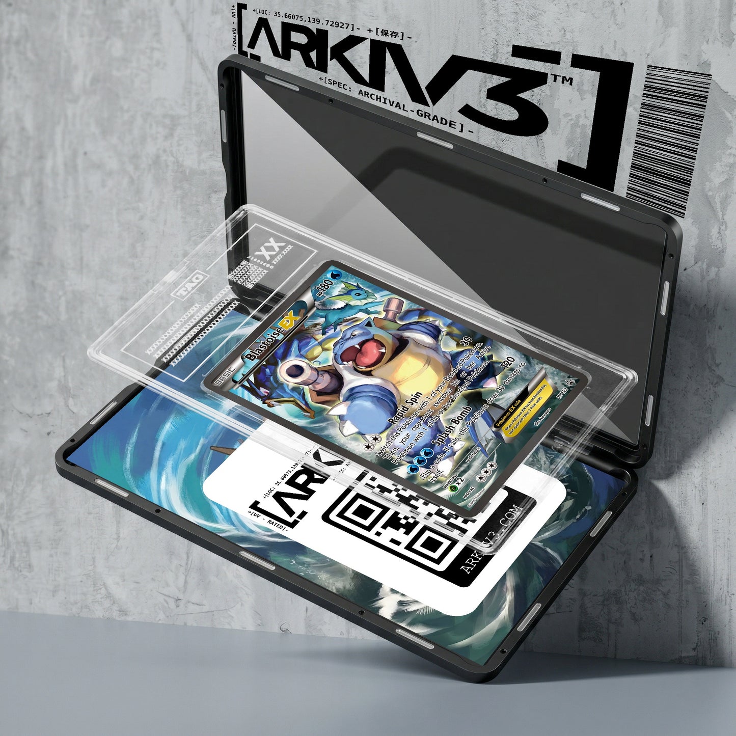 ARKIV3 TAG graded exploded mockup