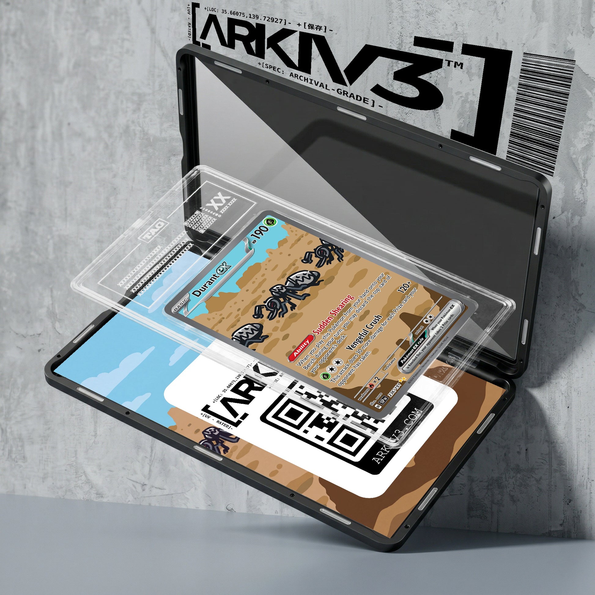 ARKIV3 TAG graded exploded mockup