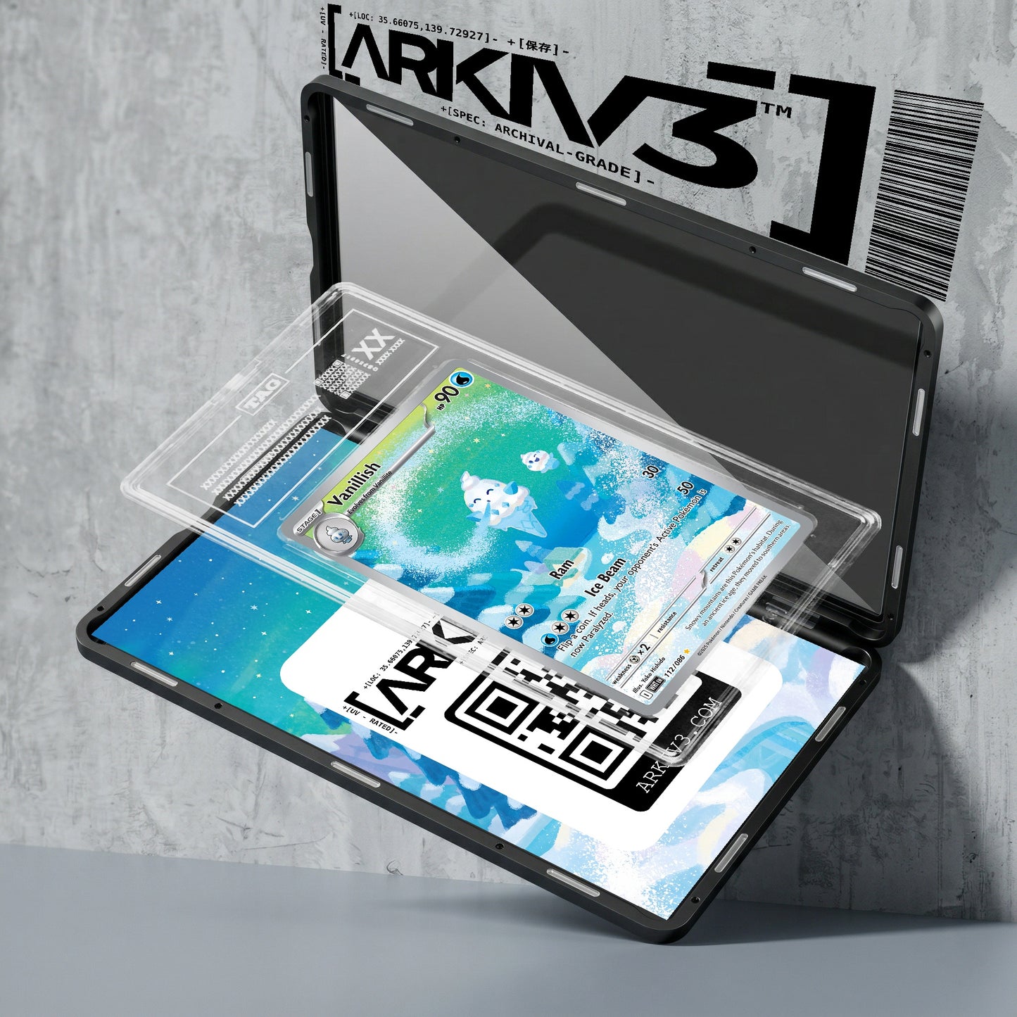 ARKIV3 TAG graded exploded mockup