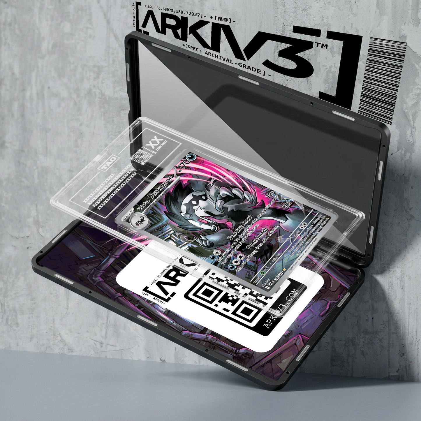 ARKIV3 TAG graded exploded mockup