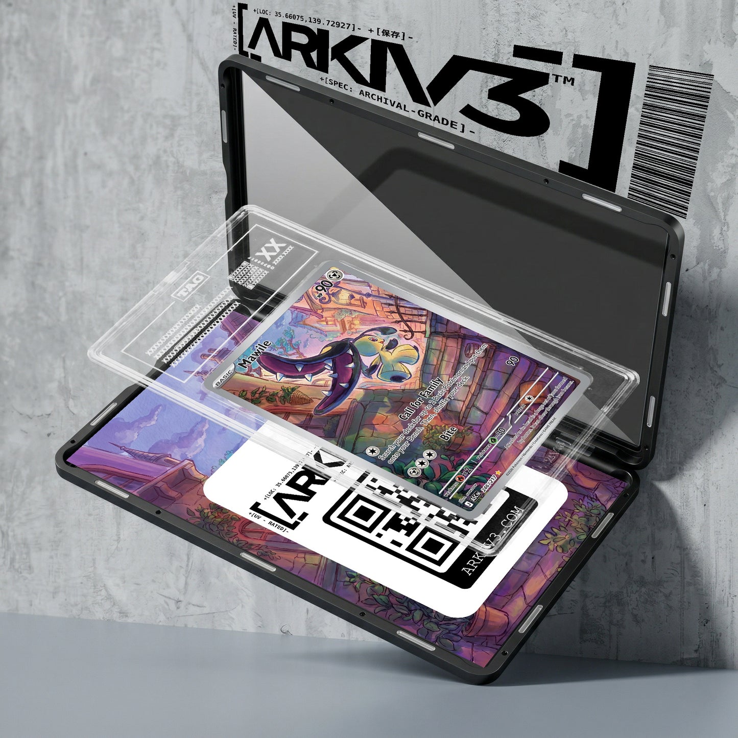 ARKIV3 TAG graded exploded mockup