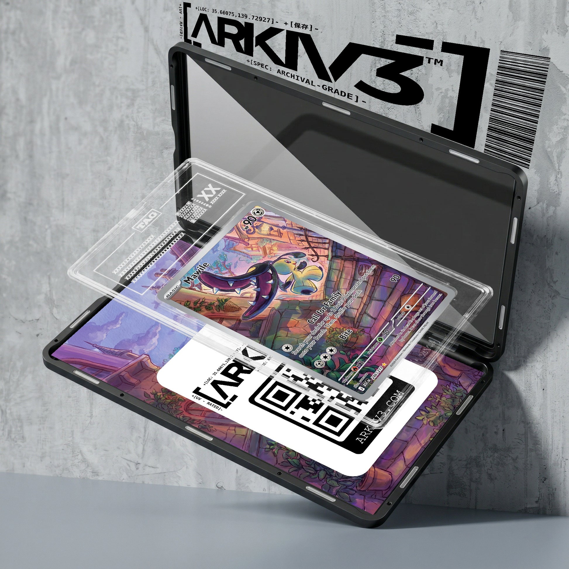 ARKIV3 TAG graded exploded mockup