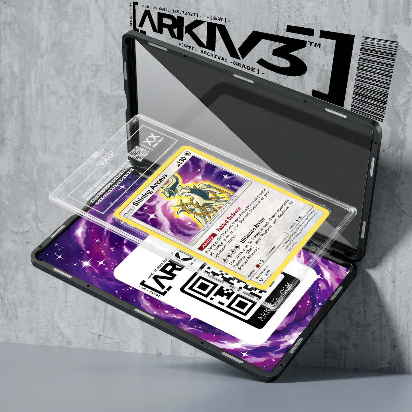 ARKIV3 TAG graded exploded mockup