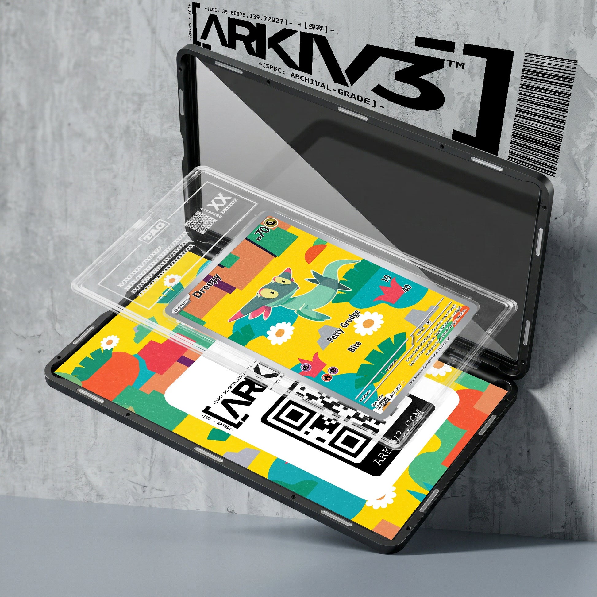 ARKIV3 TAG graded exploded mockup