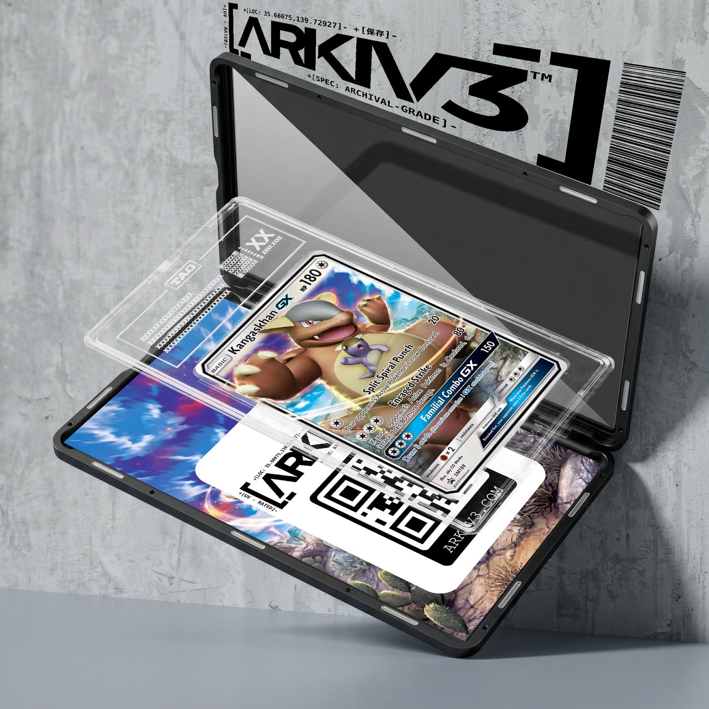 ARKIV3 TAG graded exploded mockup
