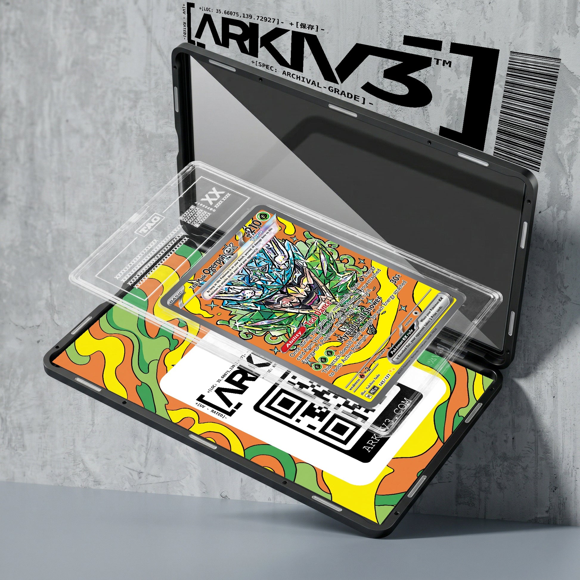 ARKIV3 TAG graded exploded mockup