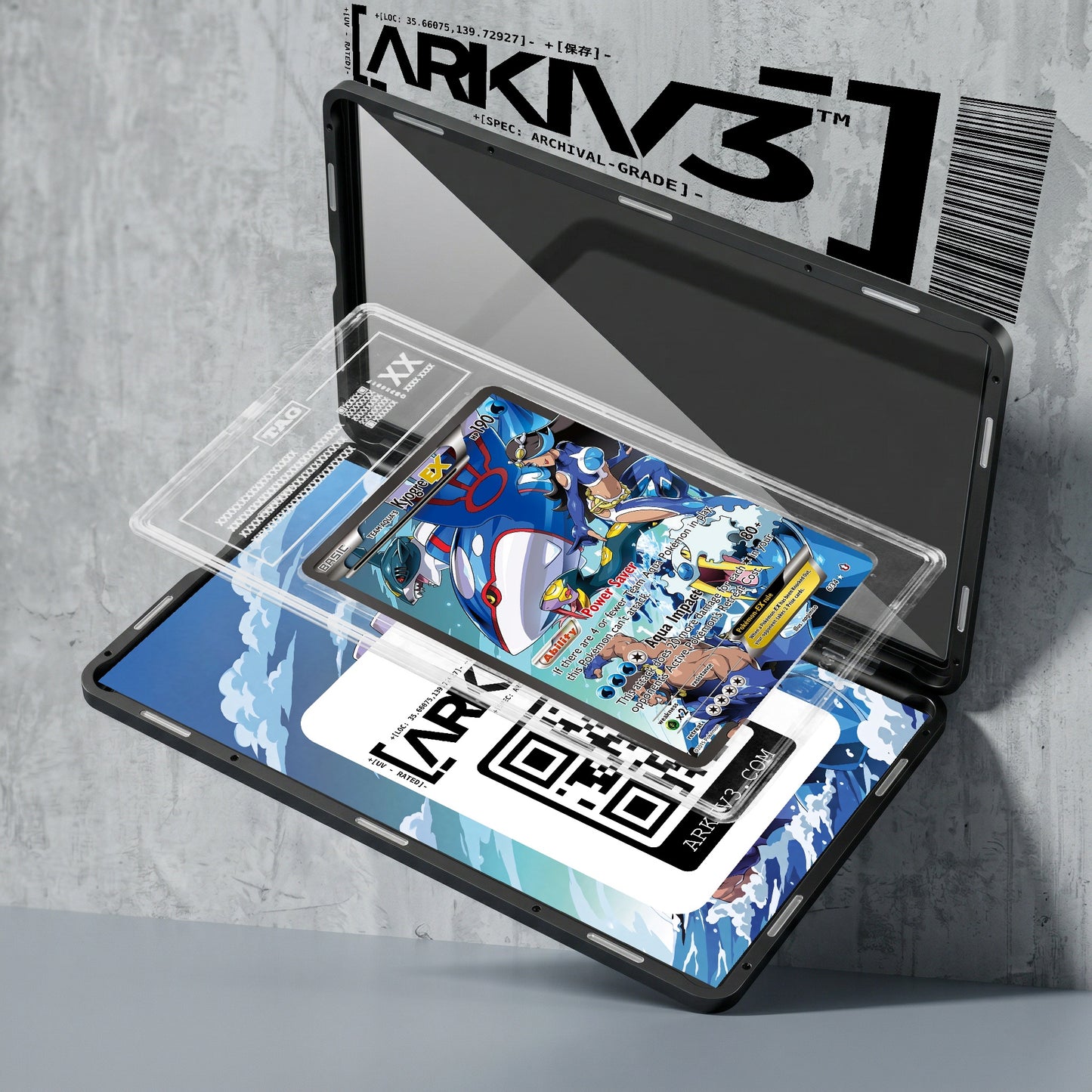 ARKIV3 TAG graded exploded mockup
