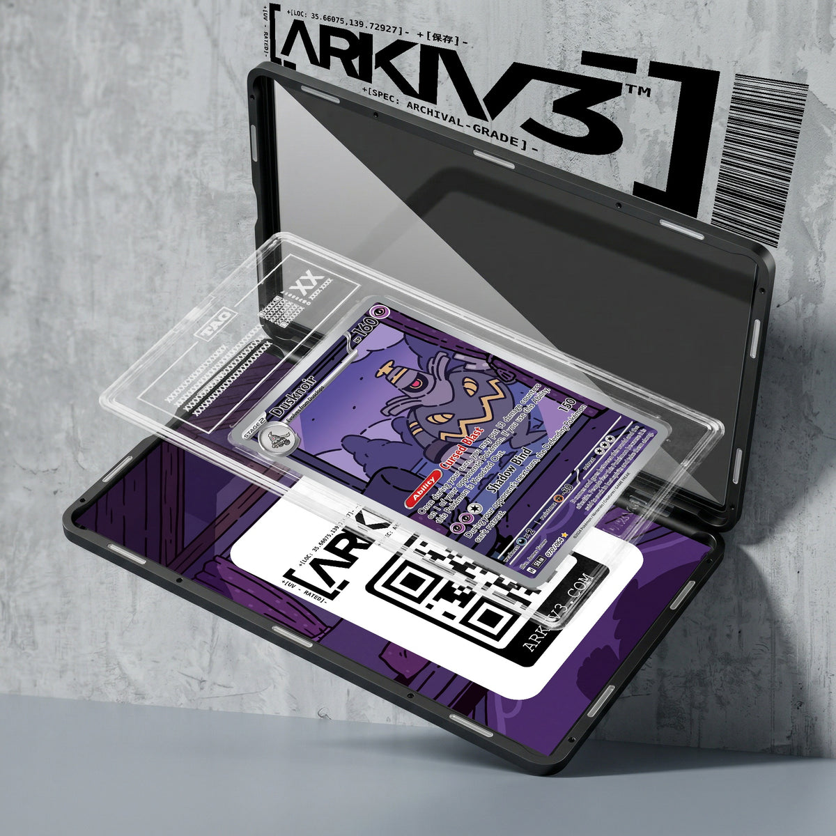 ARKIV3 TAG graded exploded mockup
