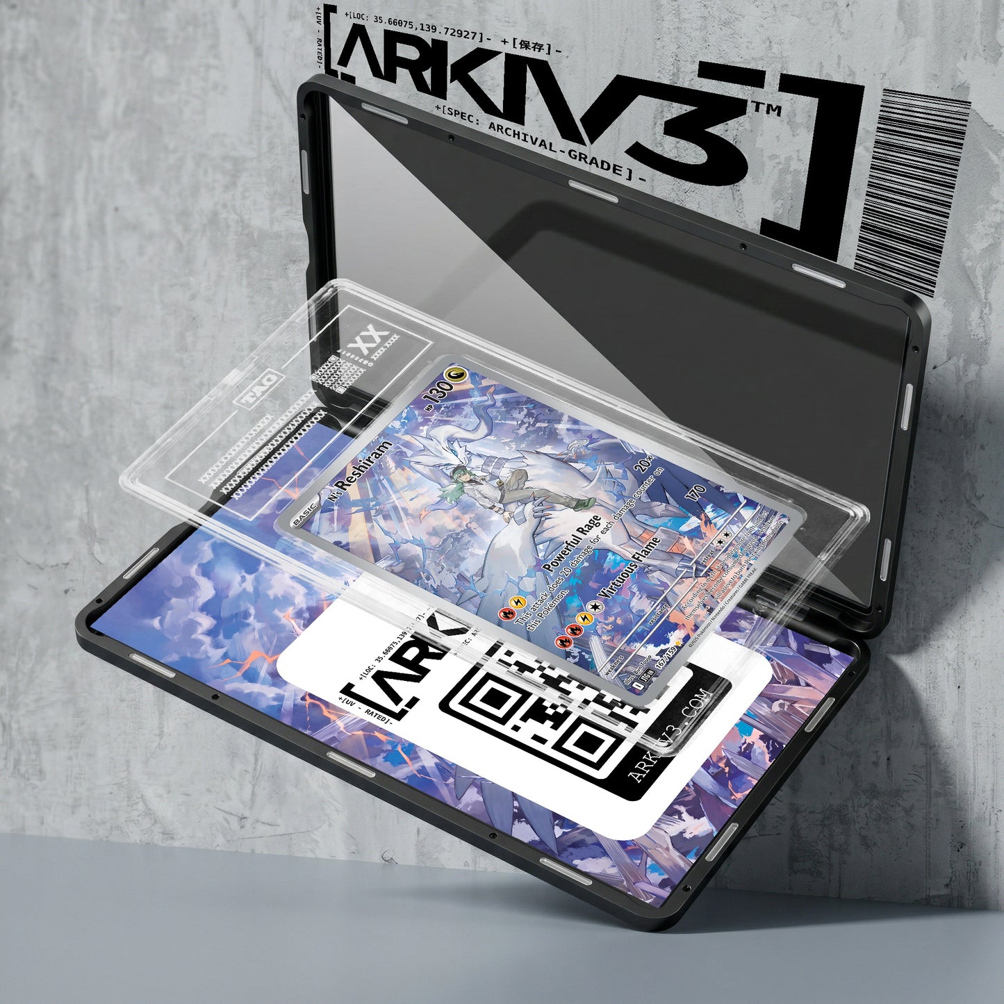 ARKIV3 TAG graded exploded mockup